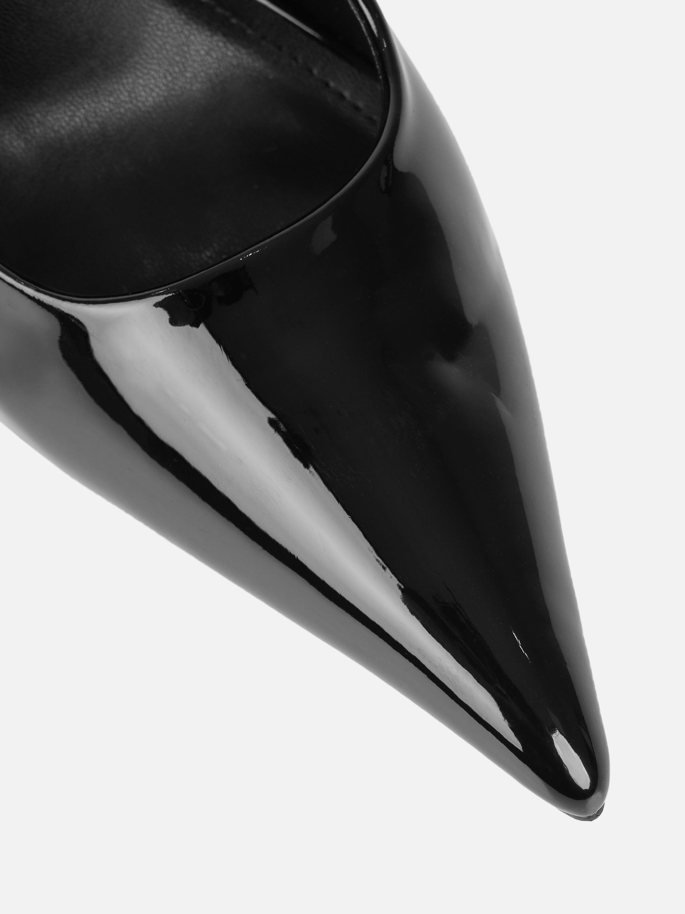 Alez Black Patent Court Shoes | SIMMI London