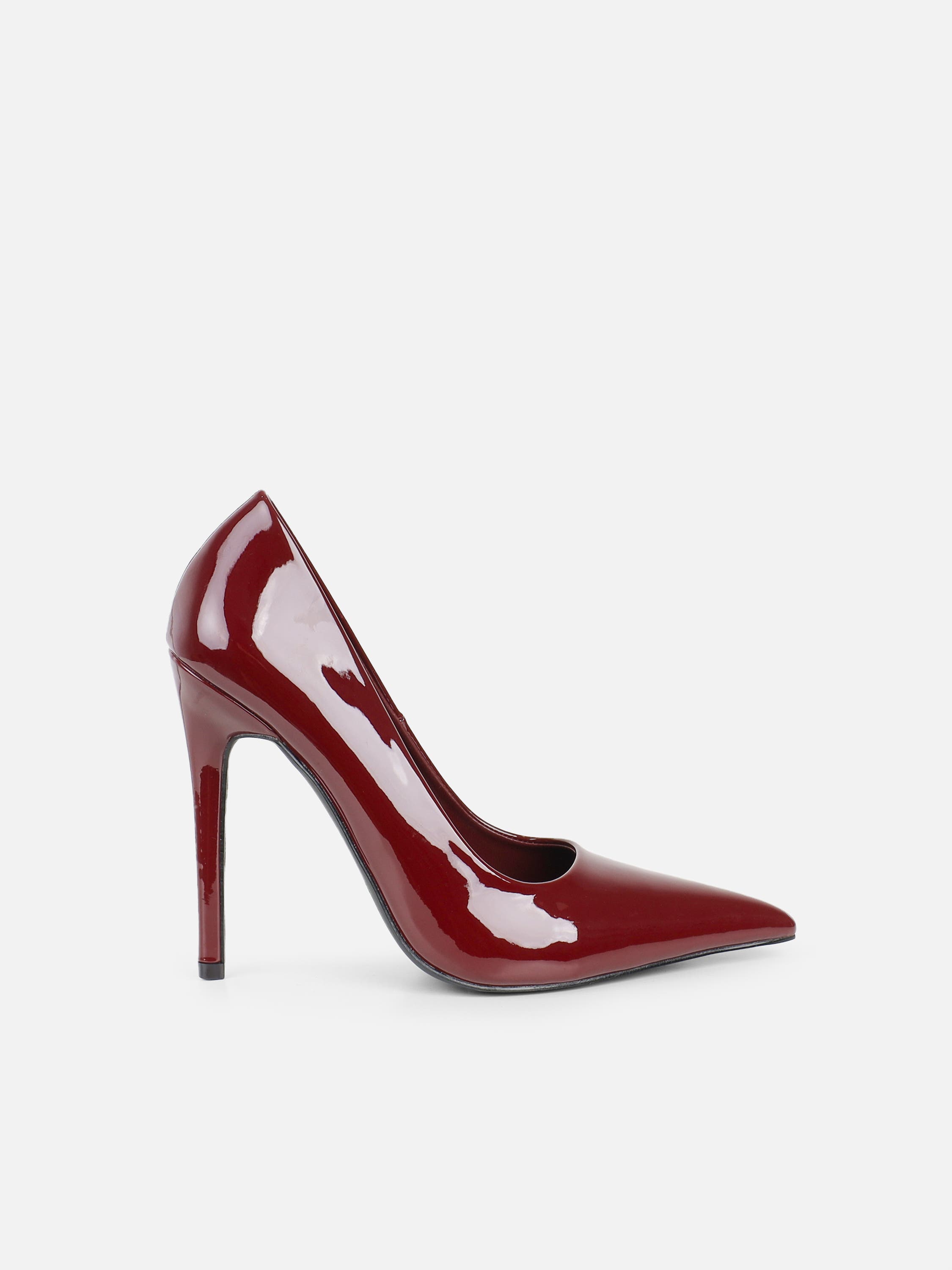 Alez Burgundy Patent Court Shoes | SIMMI London