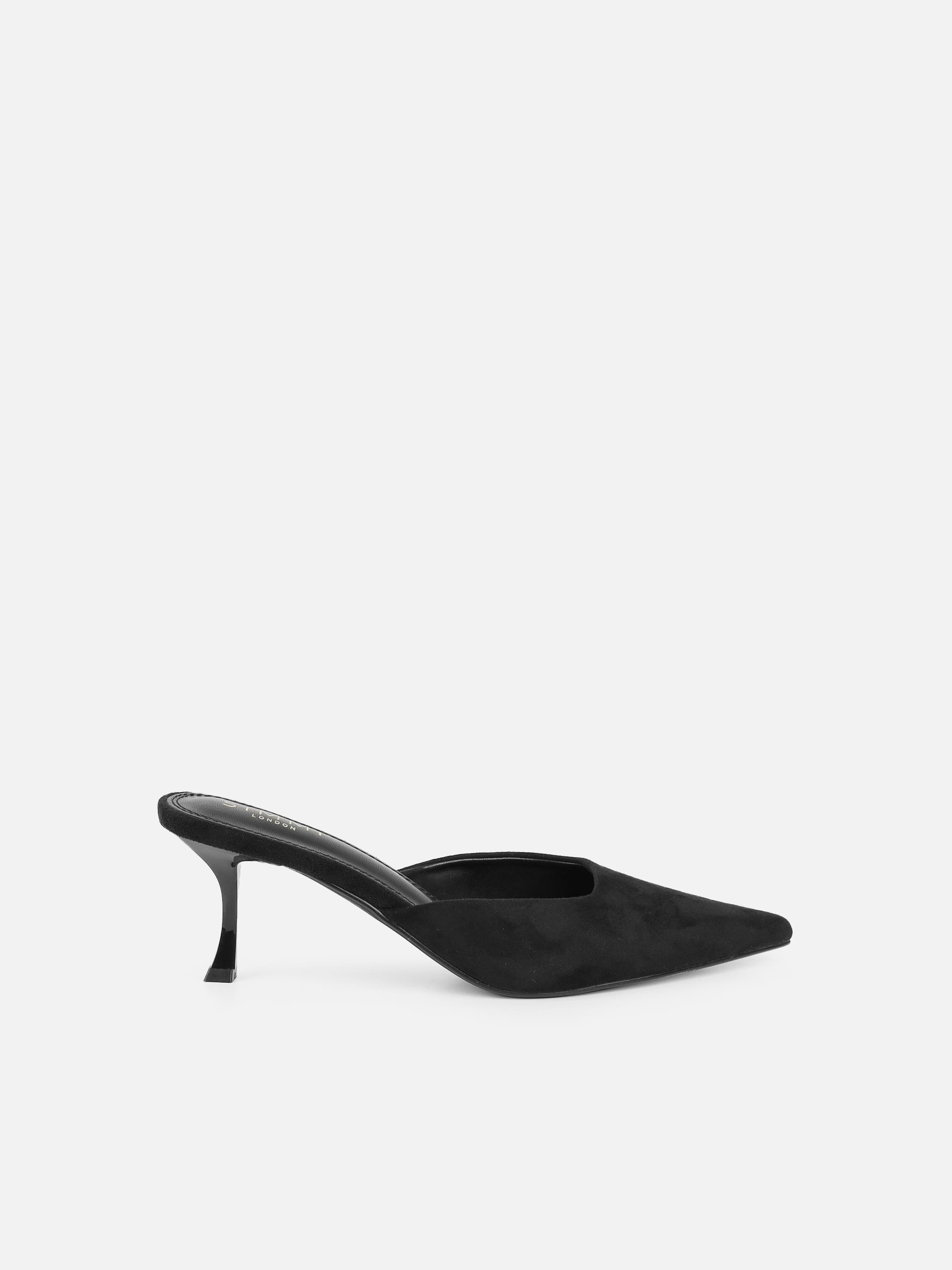 Keira Black Suede Mules | SIMMI London
