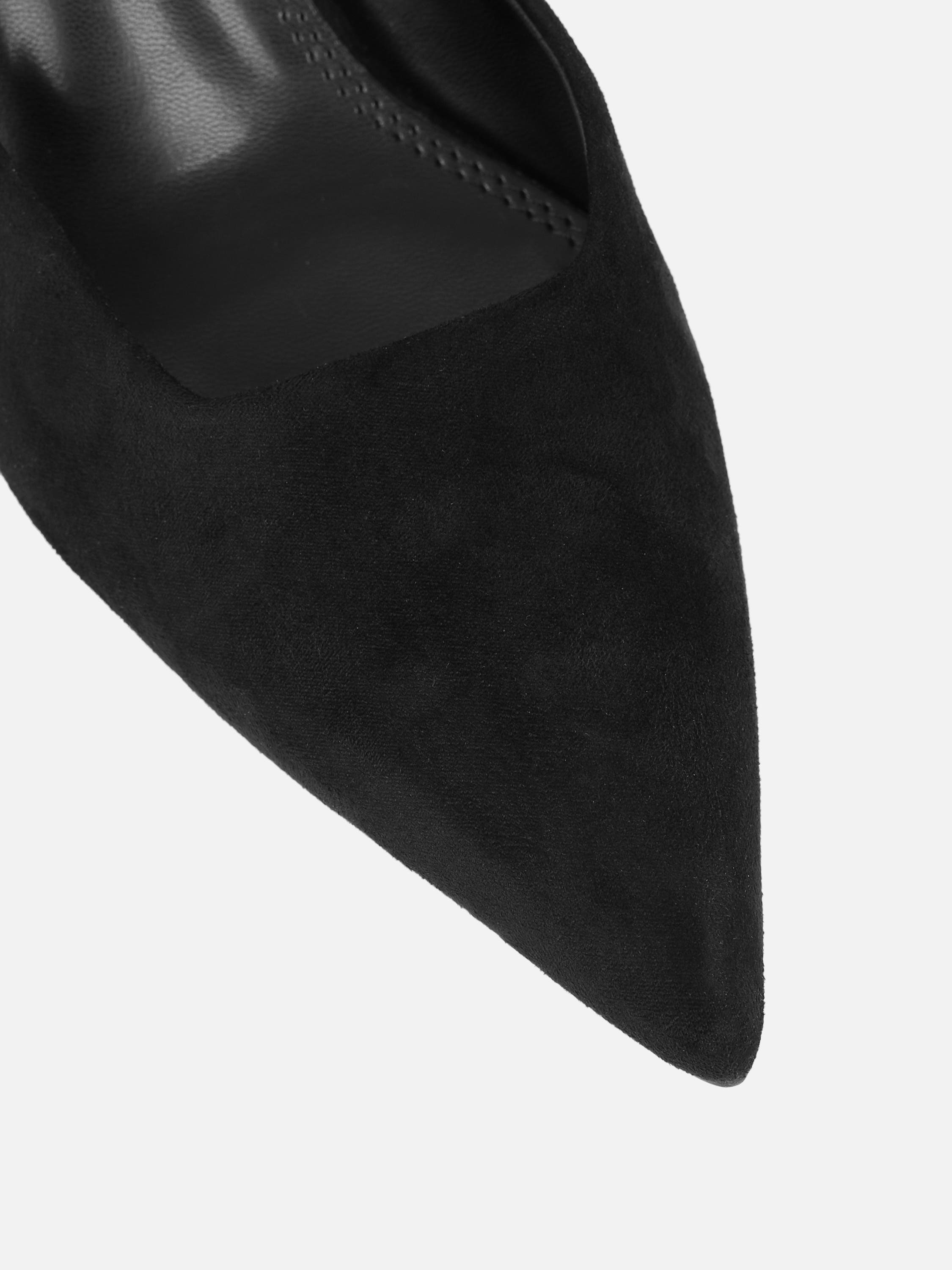Keira Black Suede Mules | SIMMI London