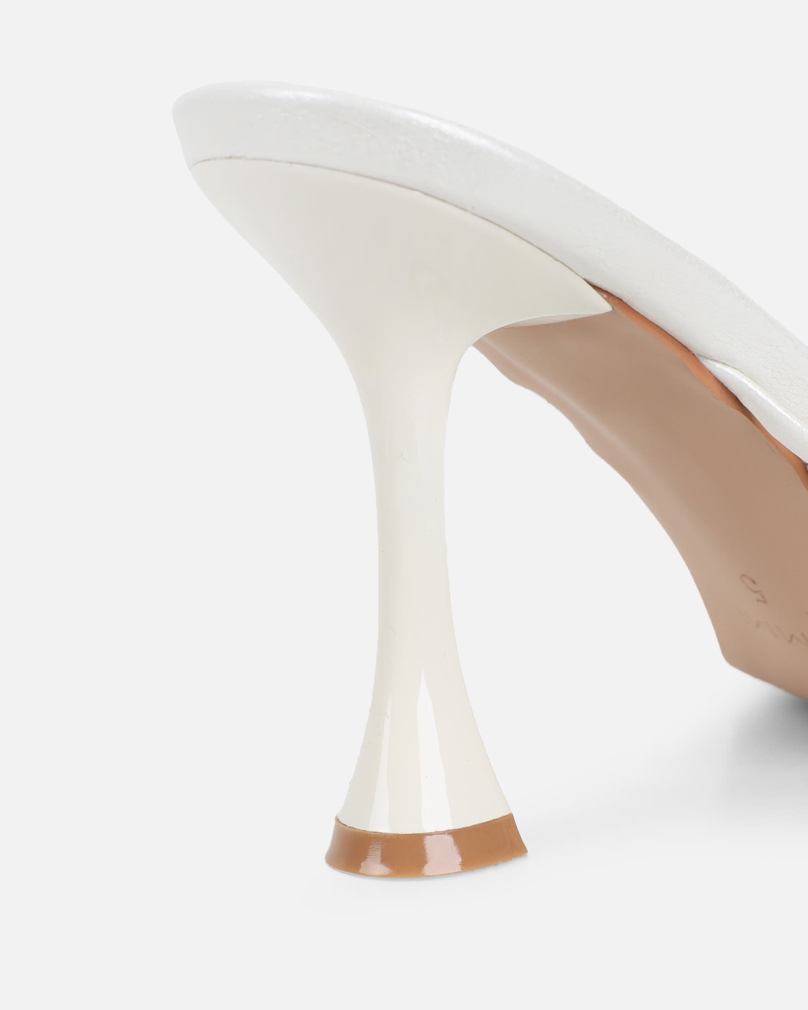 Pixar White Metallic Tie Up Heeled Sandals | SIMMI London