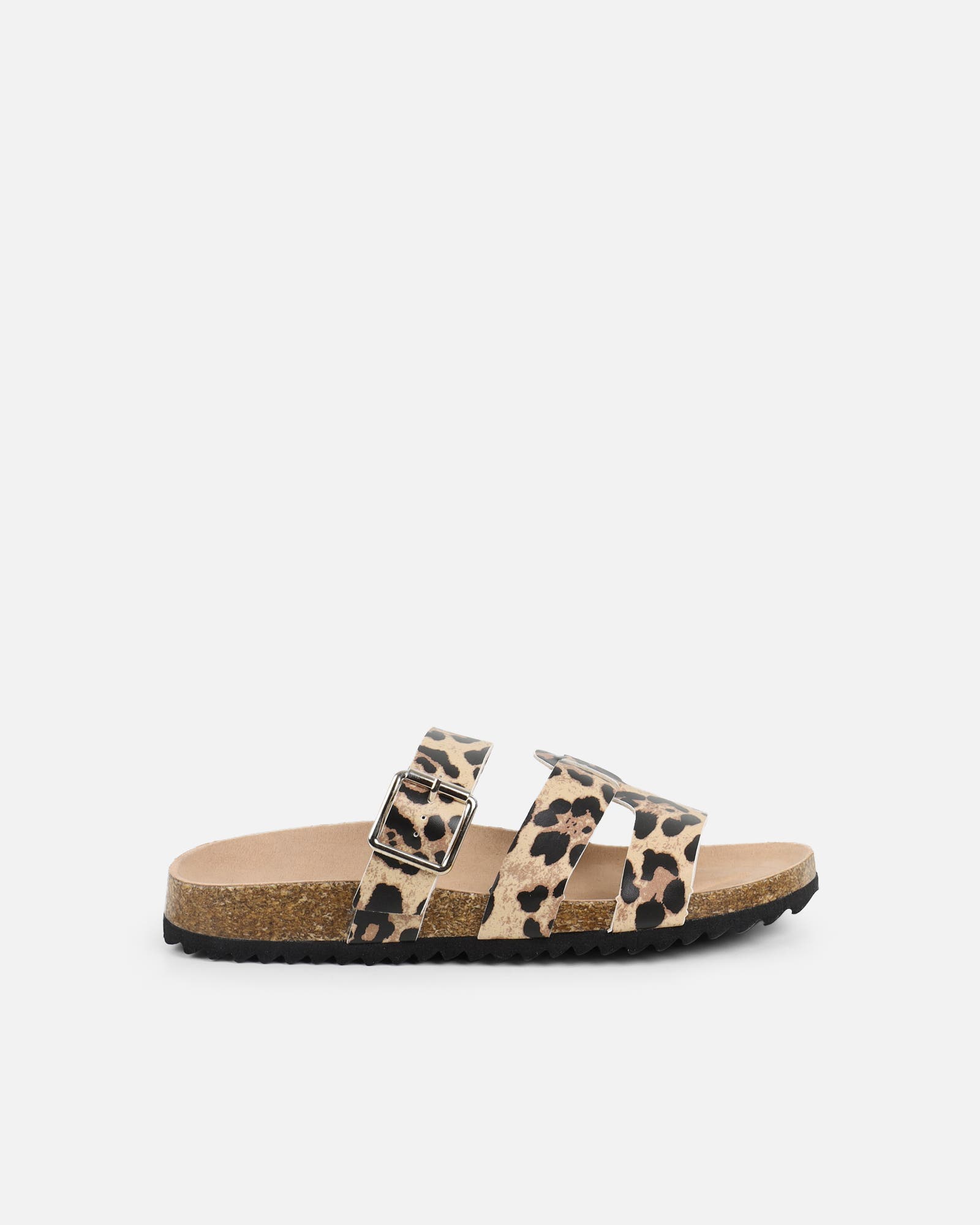 Amia Leopard Slip on Footbed Slides | SIMMI London