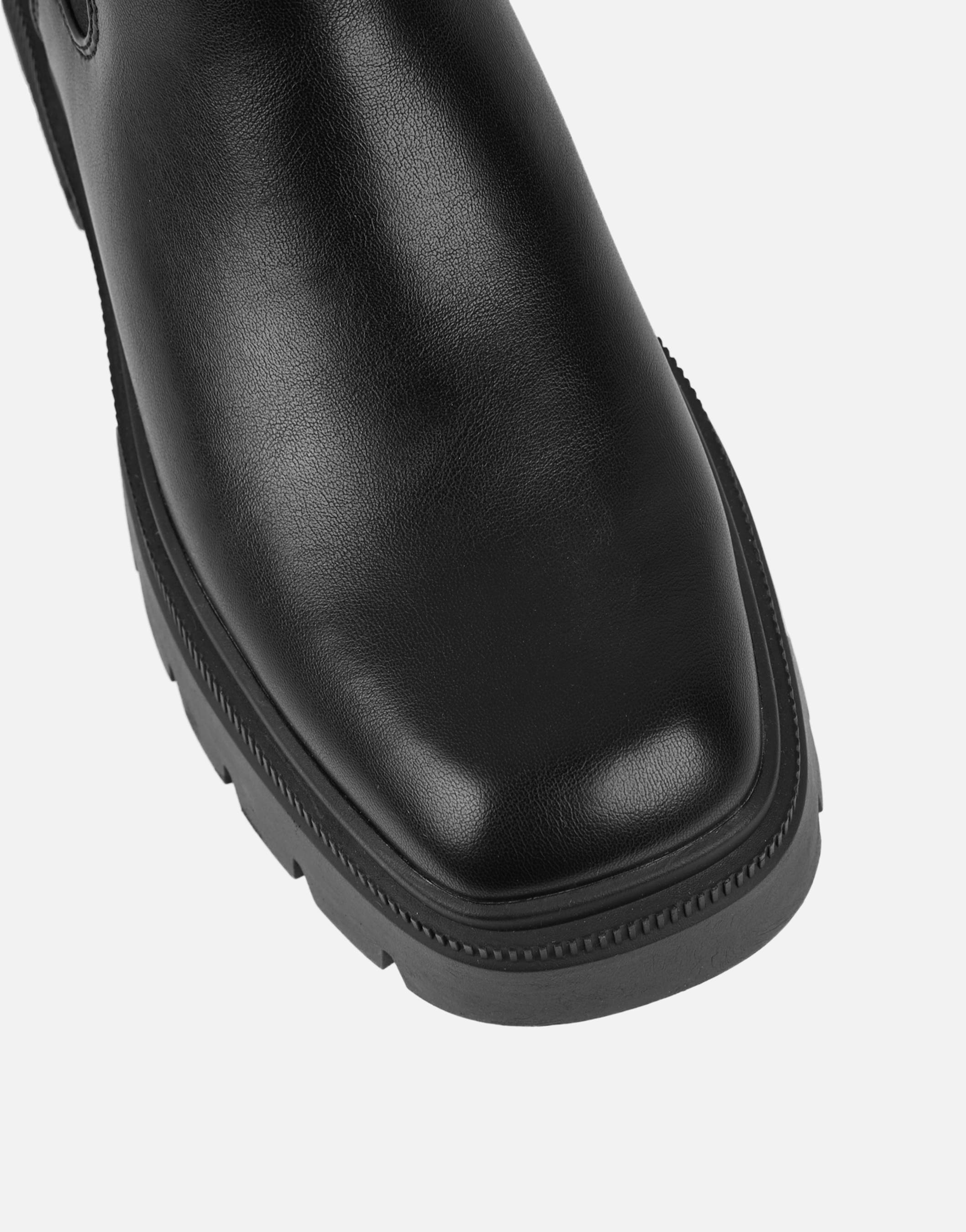 Judd Black Chunky Chelsea Boots | SIMMI London