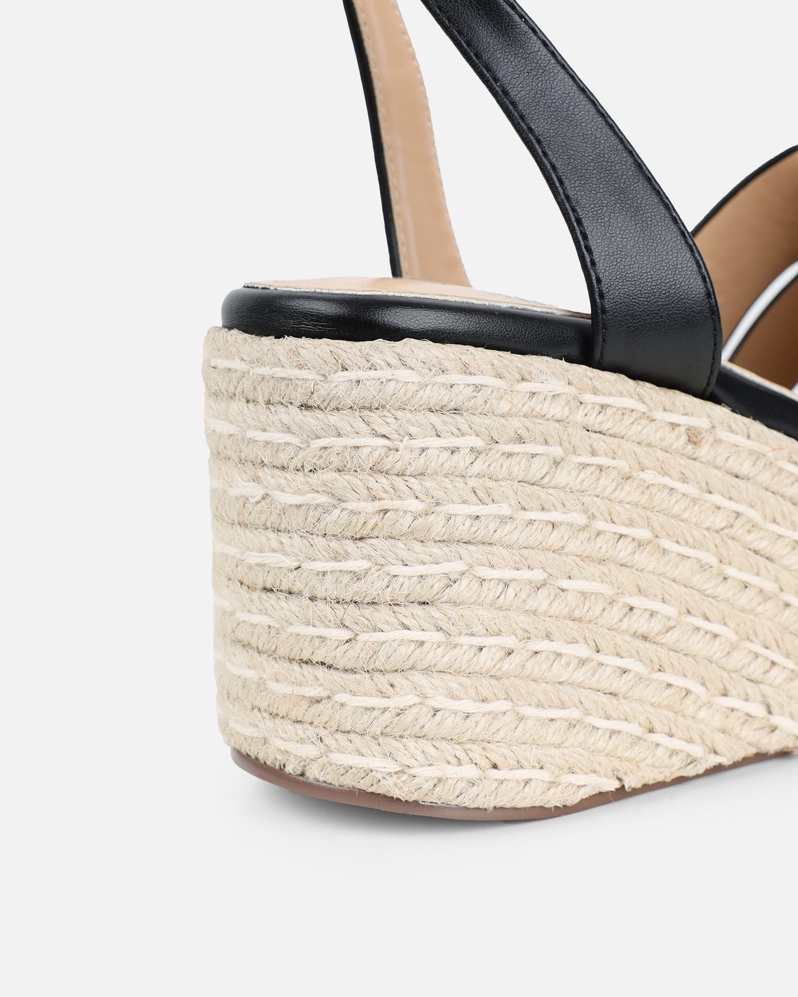 Bellamy Black Wedge Sandals | SIMMI London