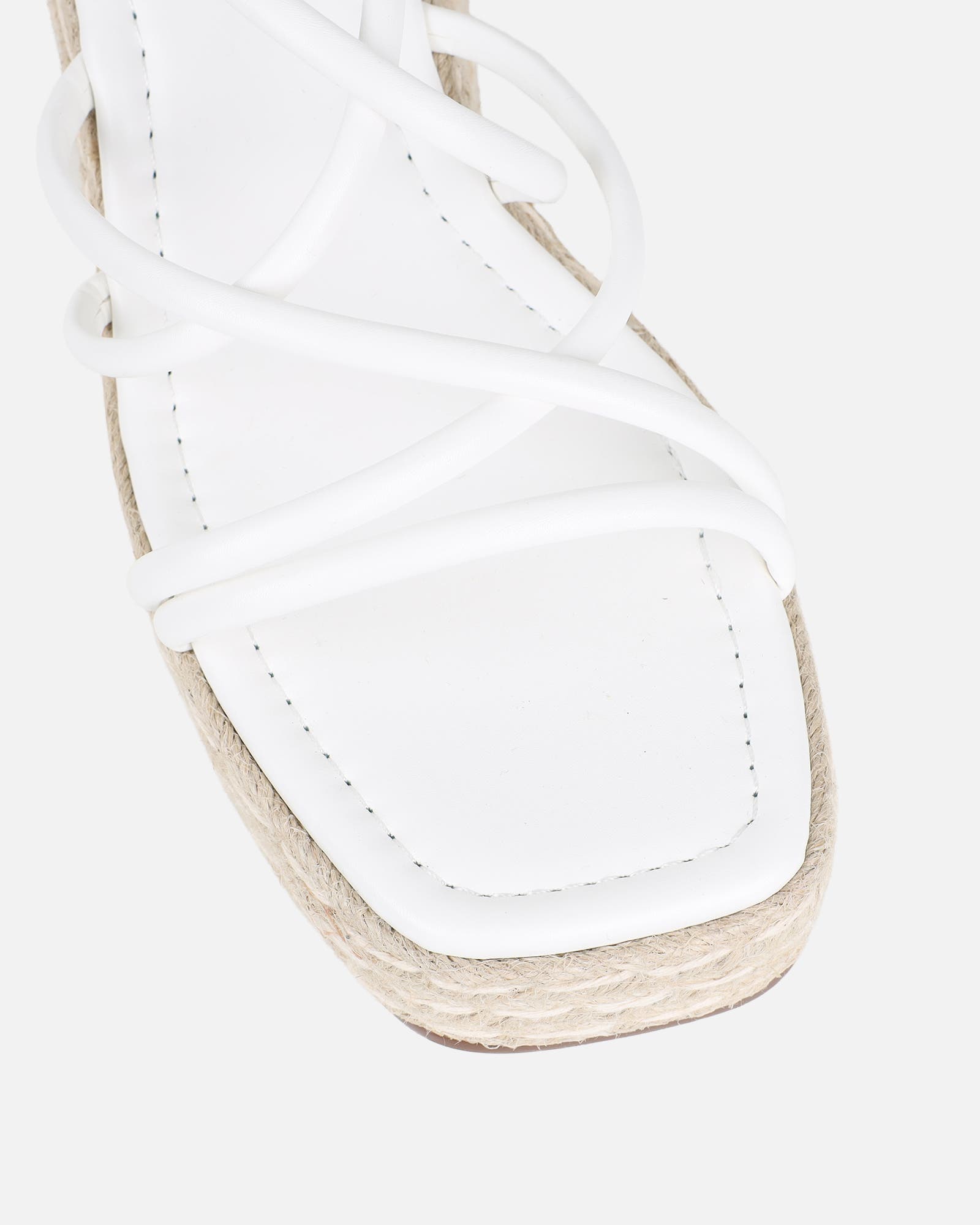 Belise White Wedge Heels | SIMMI London