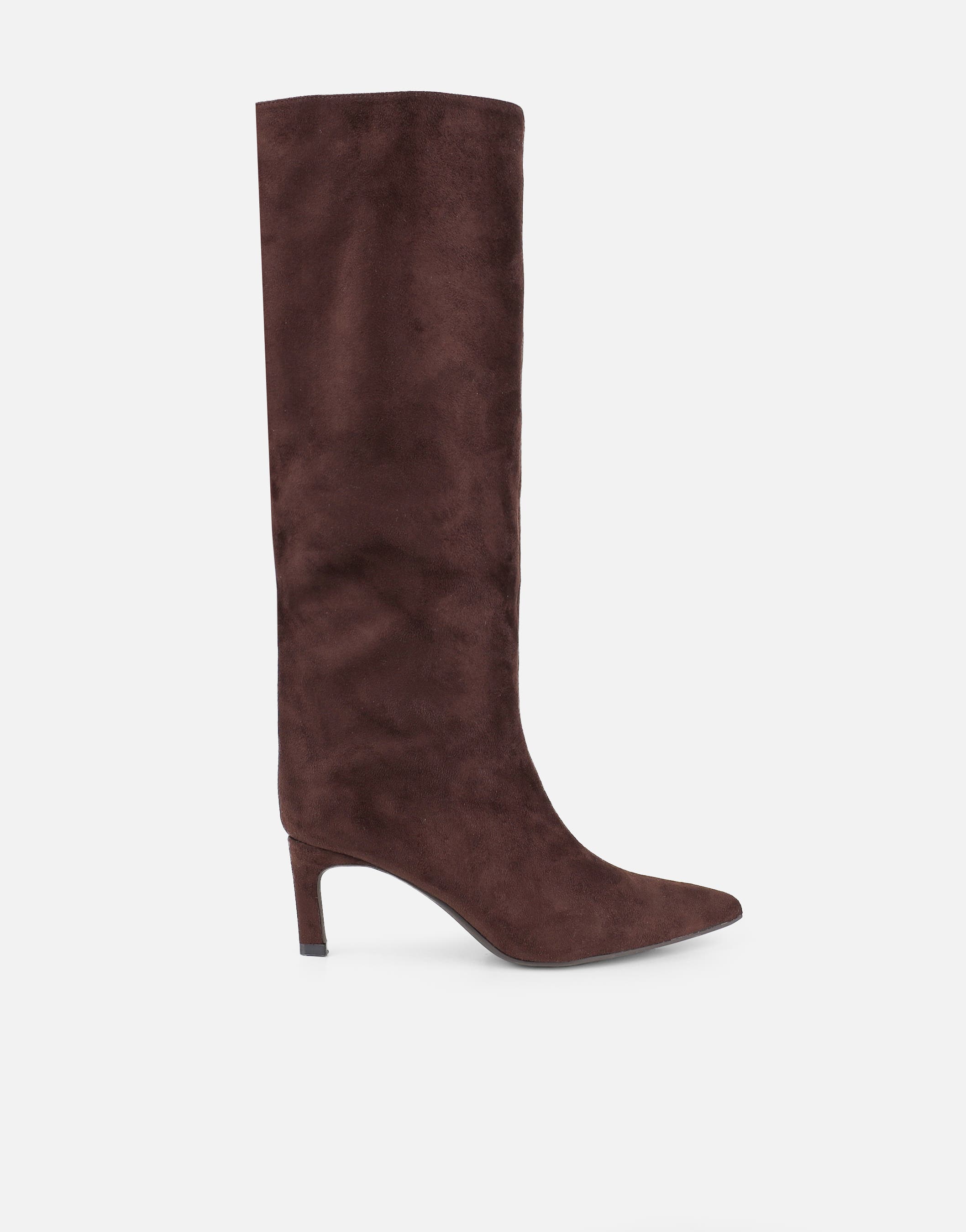 Benz chocolate suede knee high boots | SIMMI London