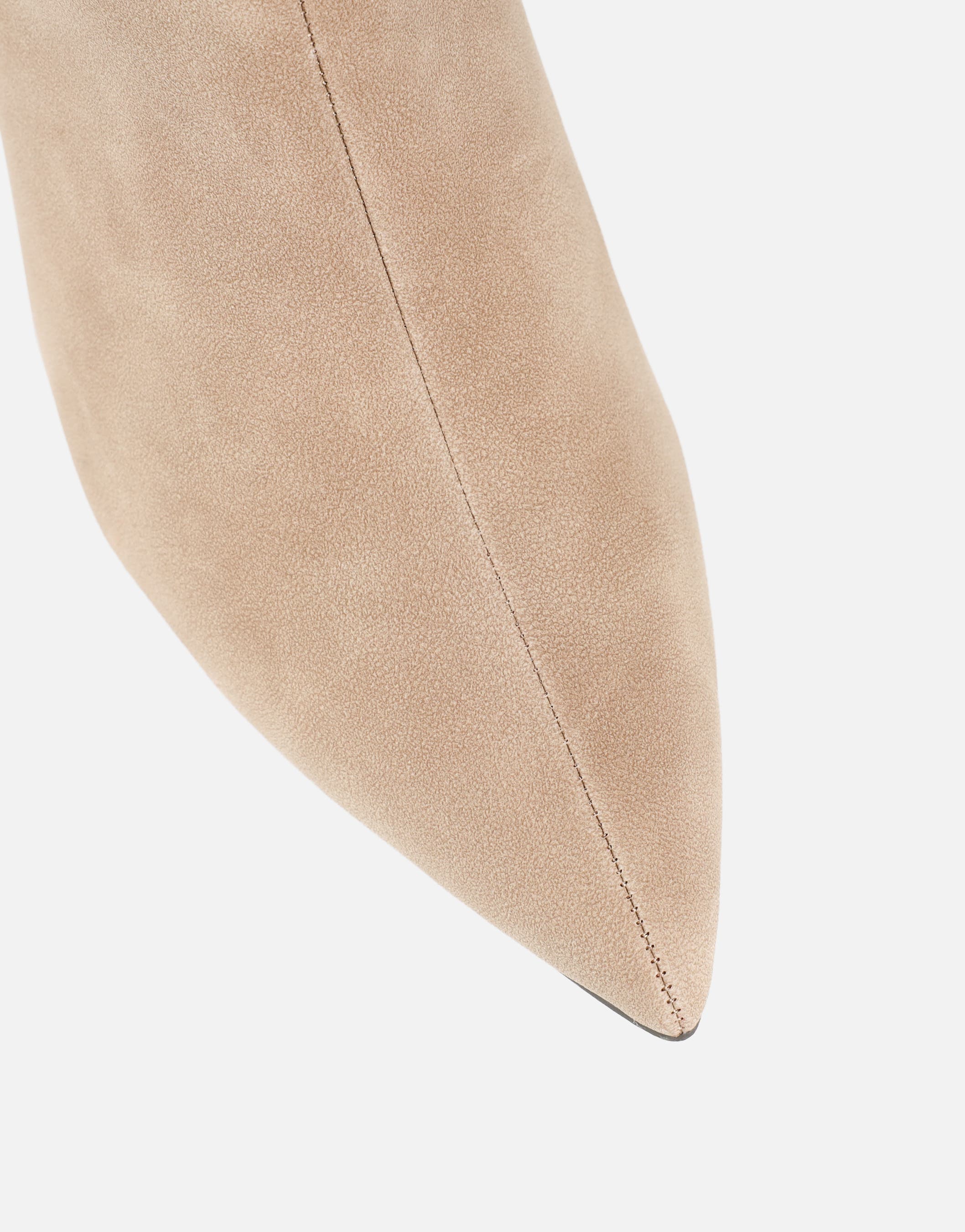 Benz taupe suede knee high boot | SIMMI London