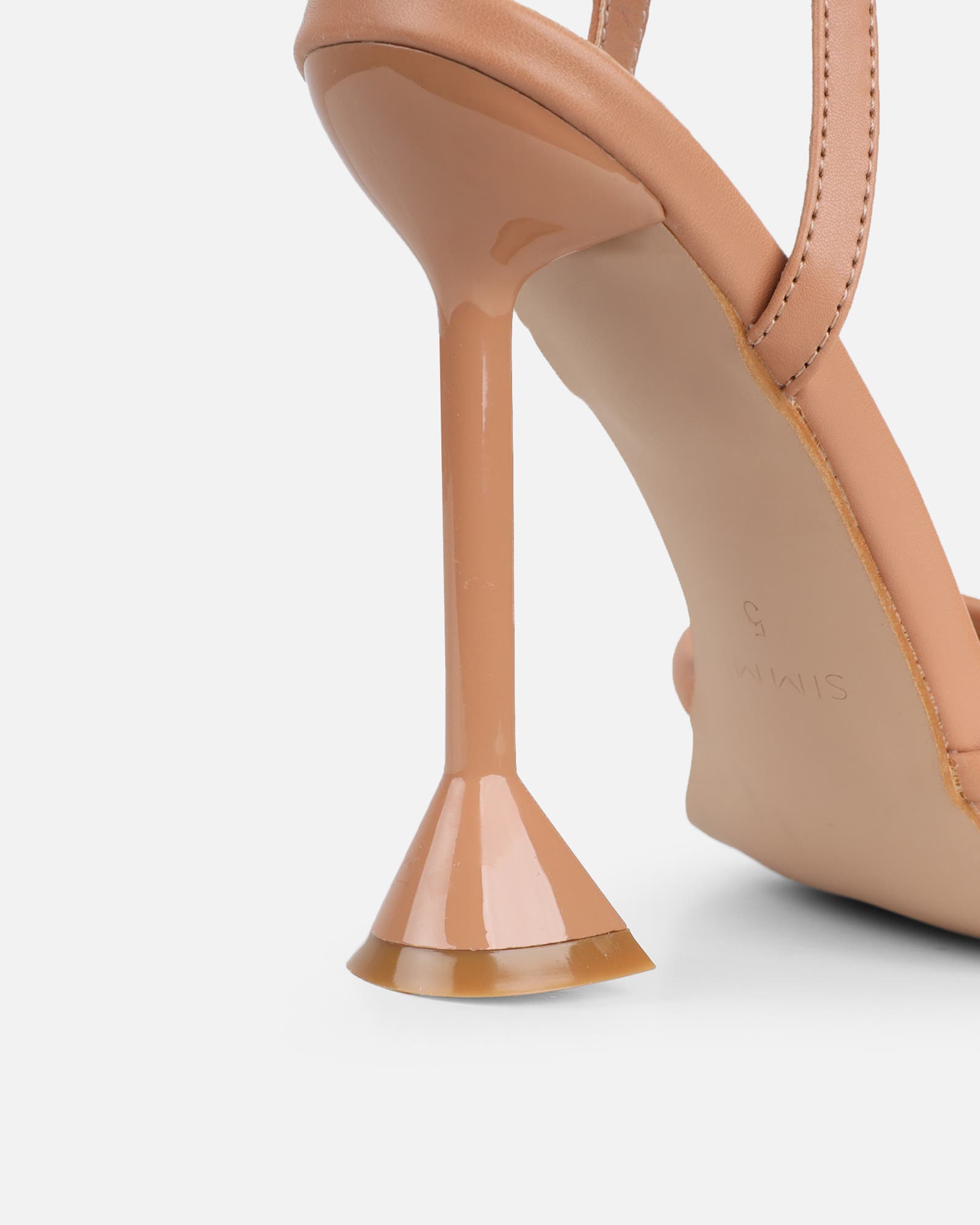 Cairo Nude Heeled Sandals | SIMMI London