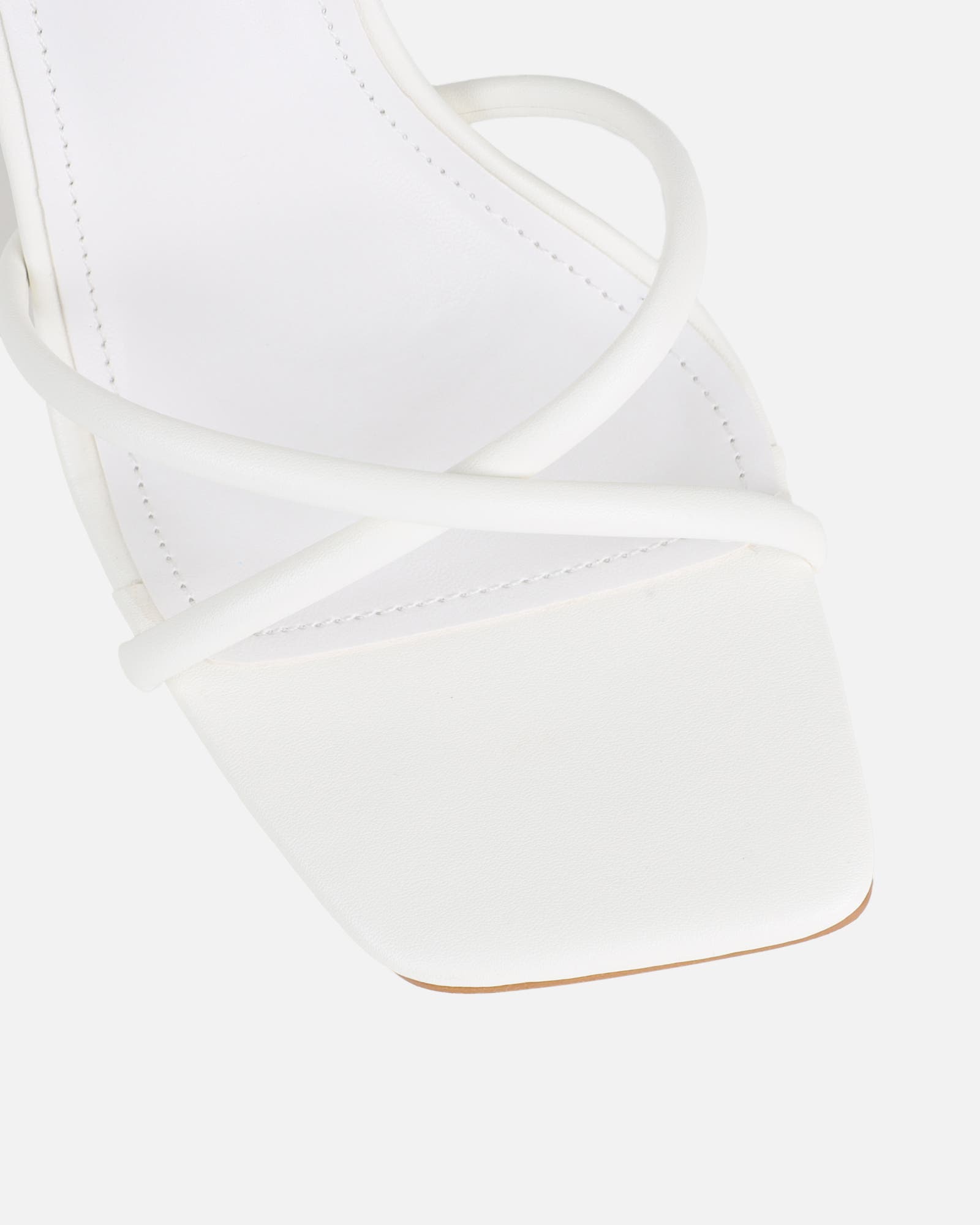 Cairo White Heeled Sandals | SIMMI London