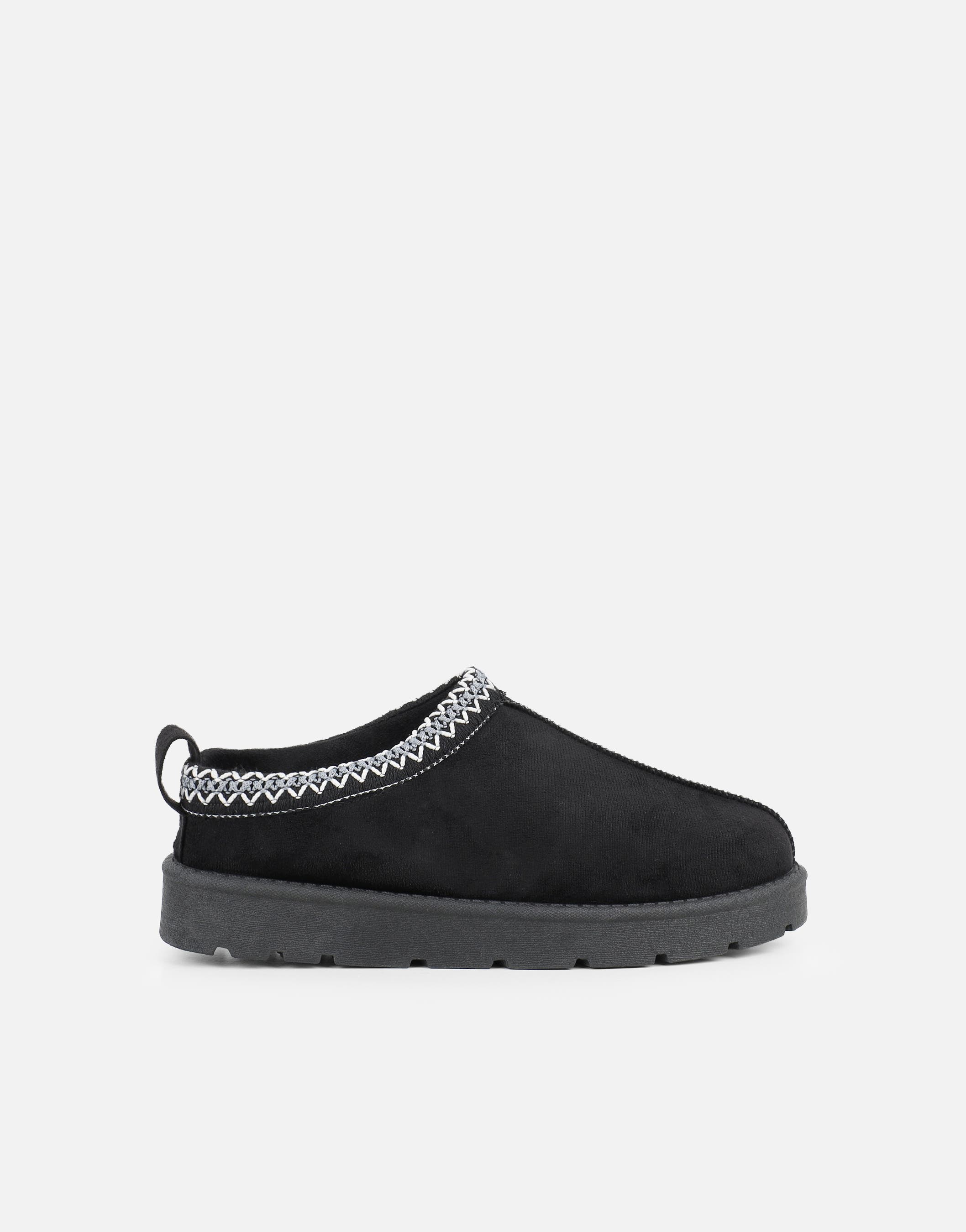 Cally Black Slippers | SIMMI London
