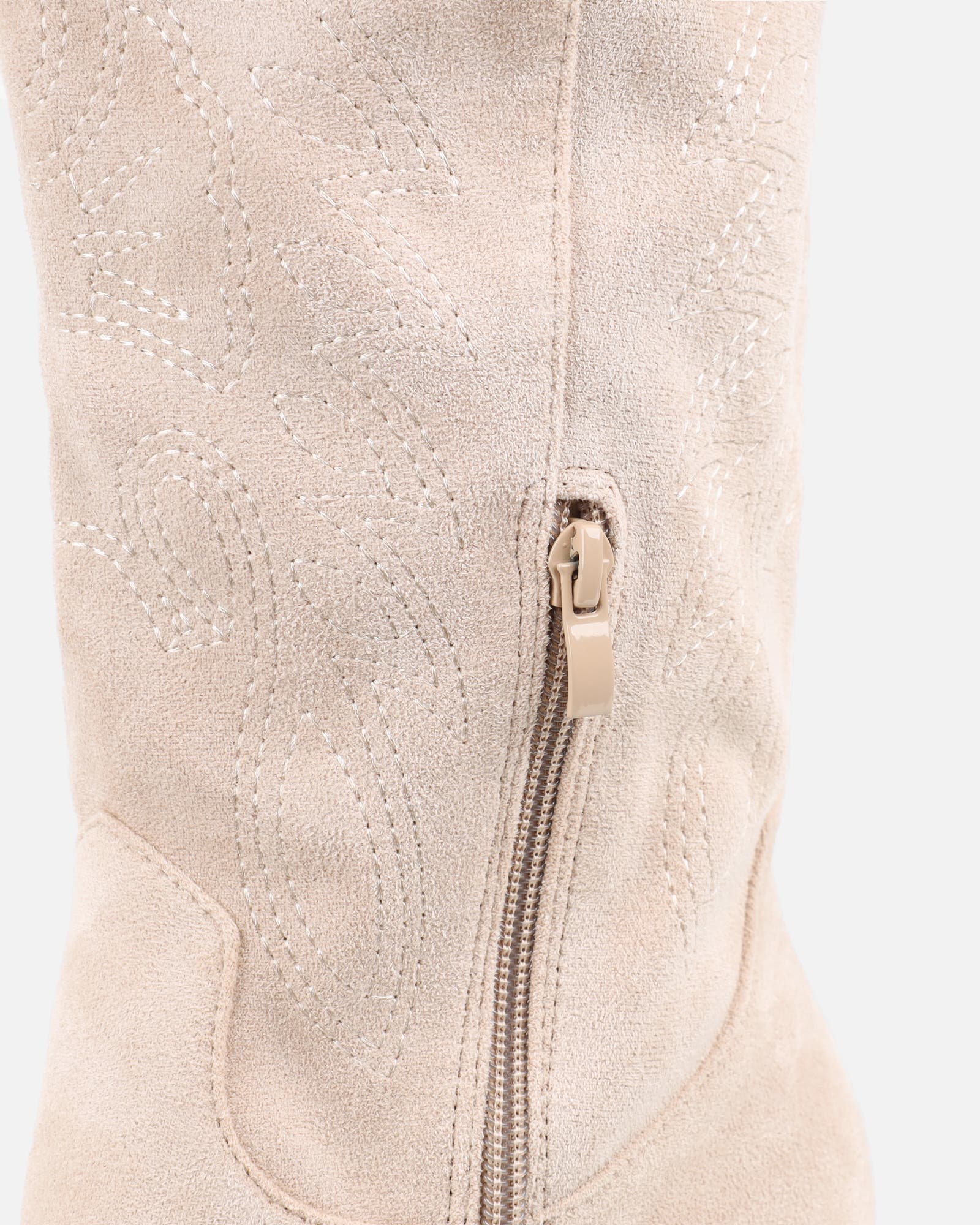 Dunelm Beige Western Cowboy Boots | SIMMI London