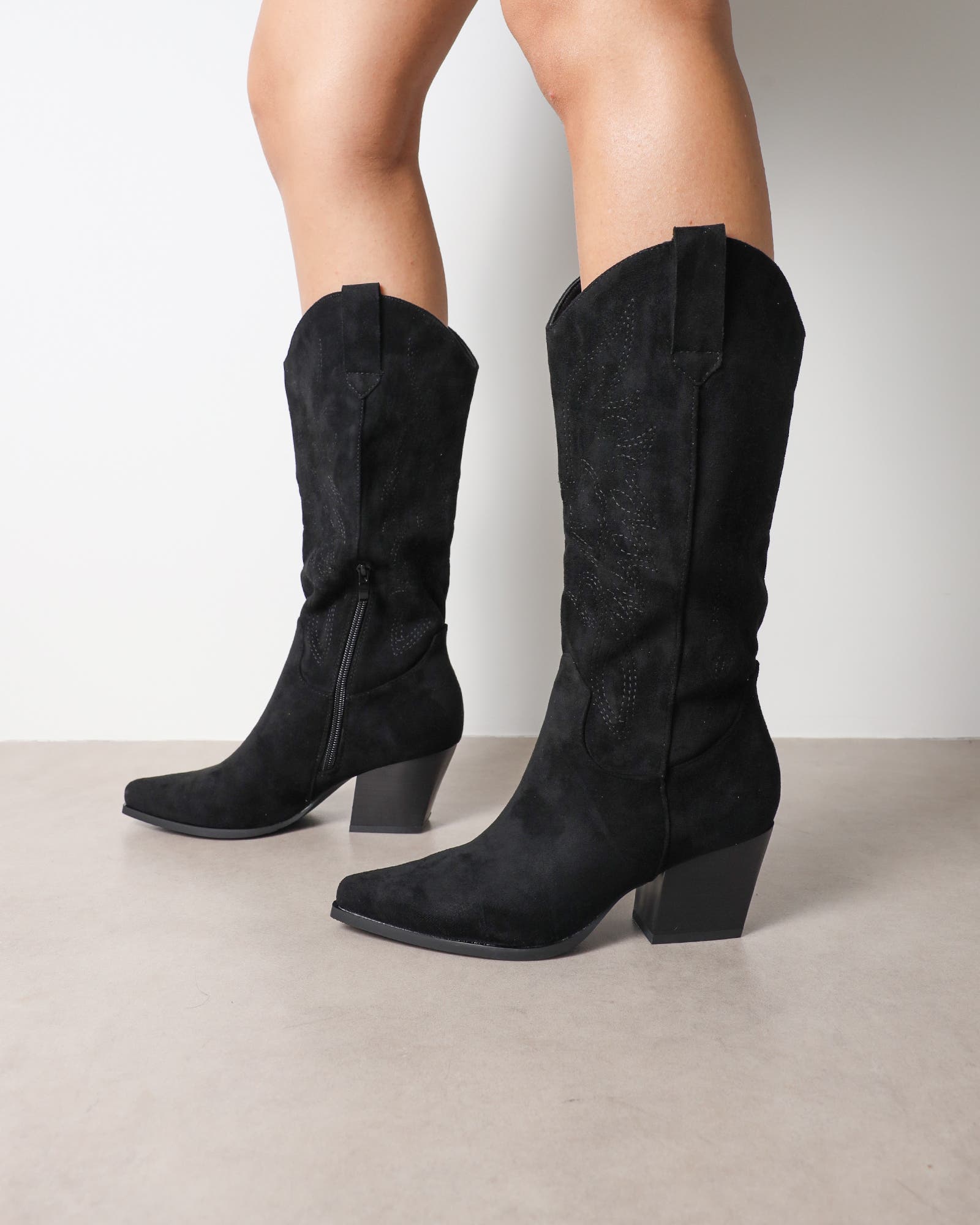 Dunelm Black Western Cowboy Boots | SIMMI London