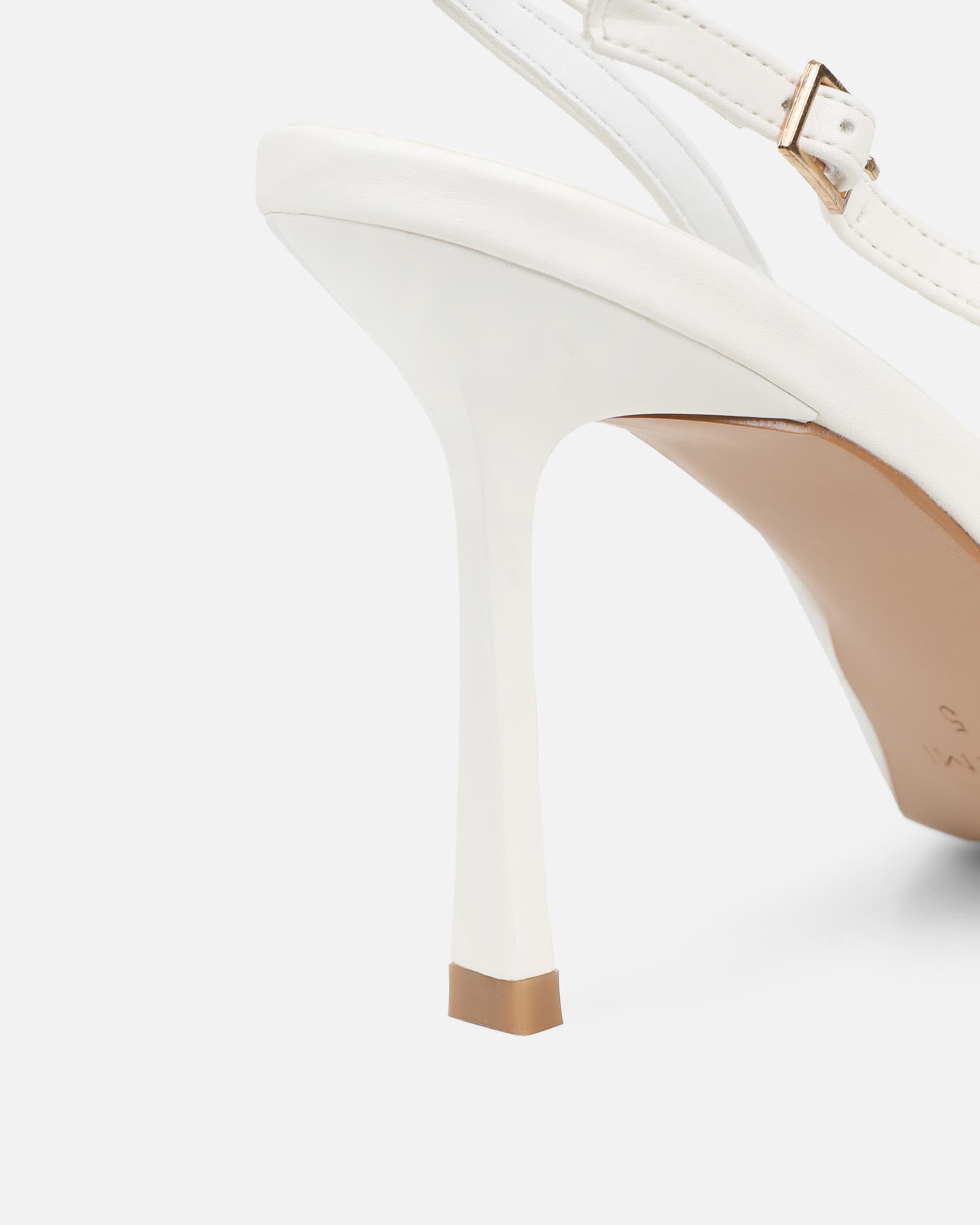 Exmoor White Plush Slingback Courts | SIMMI London