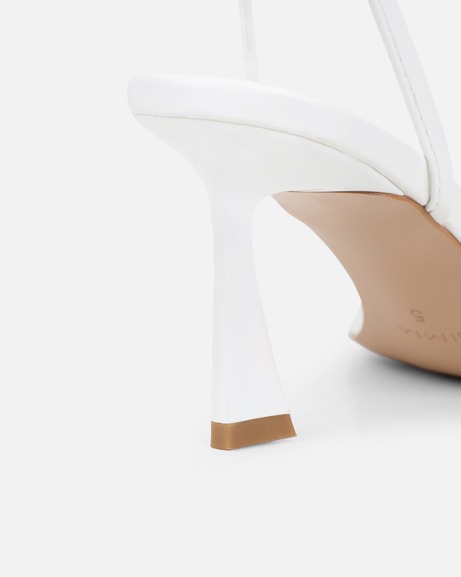 Yesmina White Heeled Sandals | SIMMI London