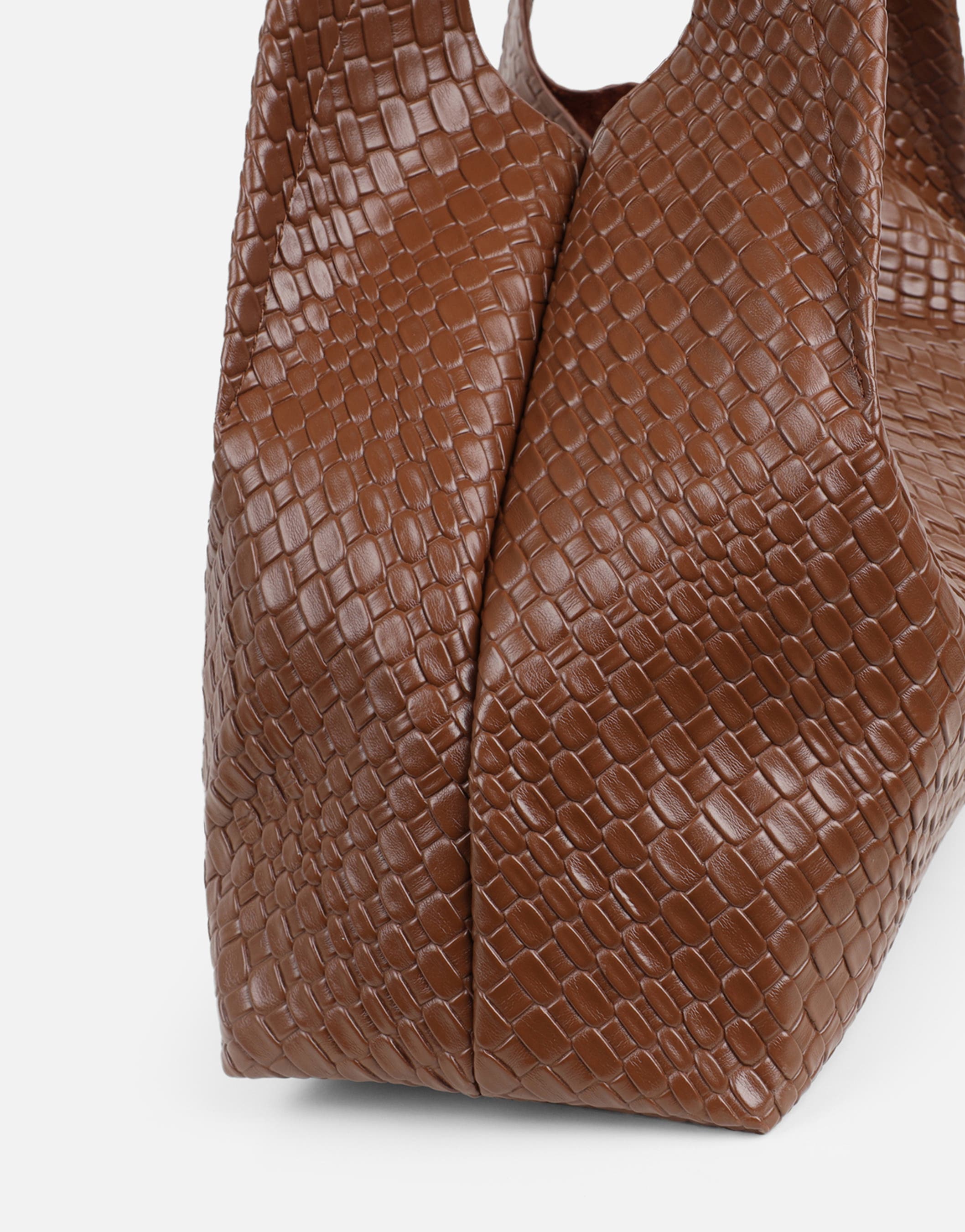 Heather Brown Large Shoulder Bag | SIMMI London