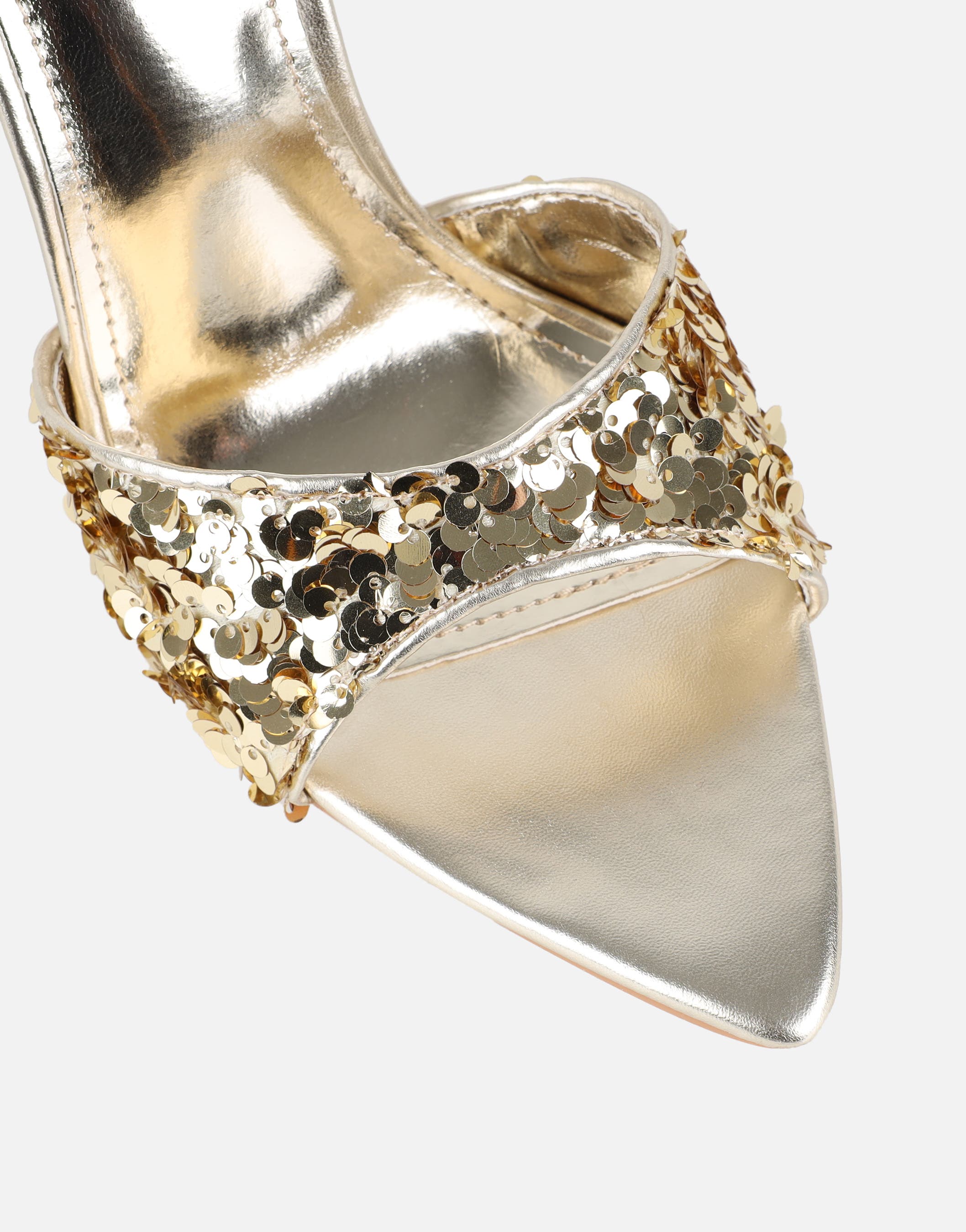 Hope Gold Sequin Heeled Sandals | SIMMI London | SIMMI London