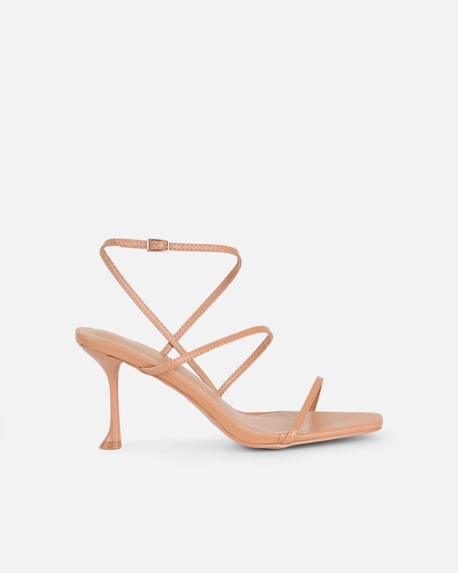 Kaleah Nude Heeled Sandals | SIMMI London