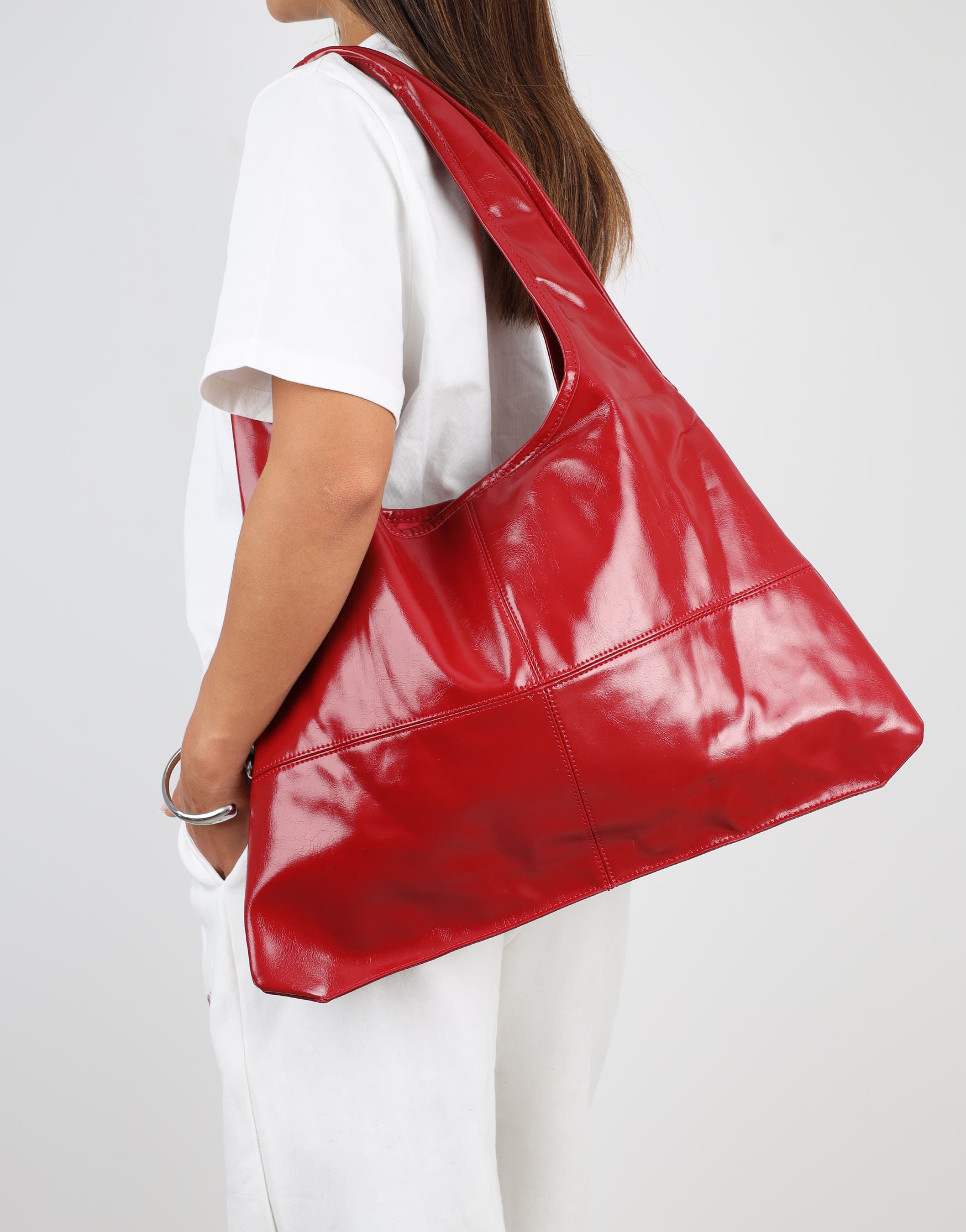 Kristy Vintage Red Shoulder Bag | SIMMI London