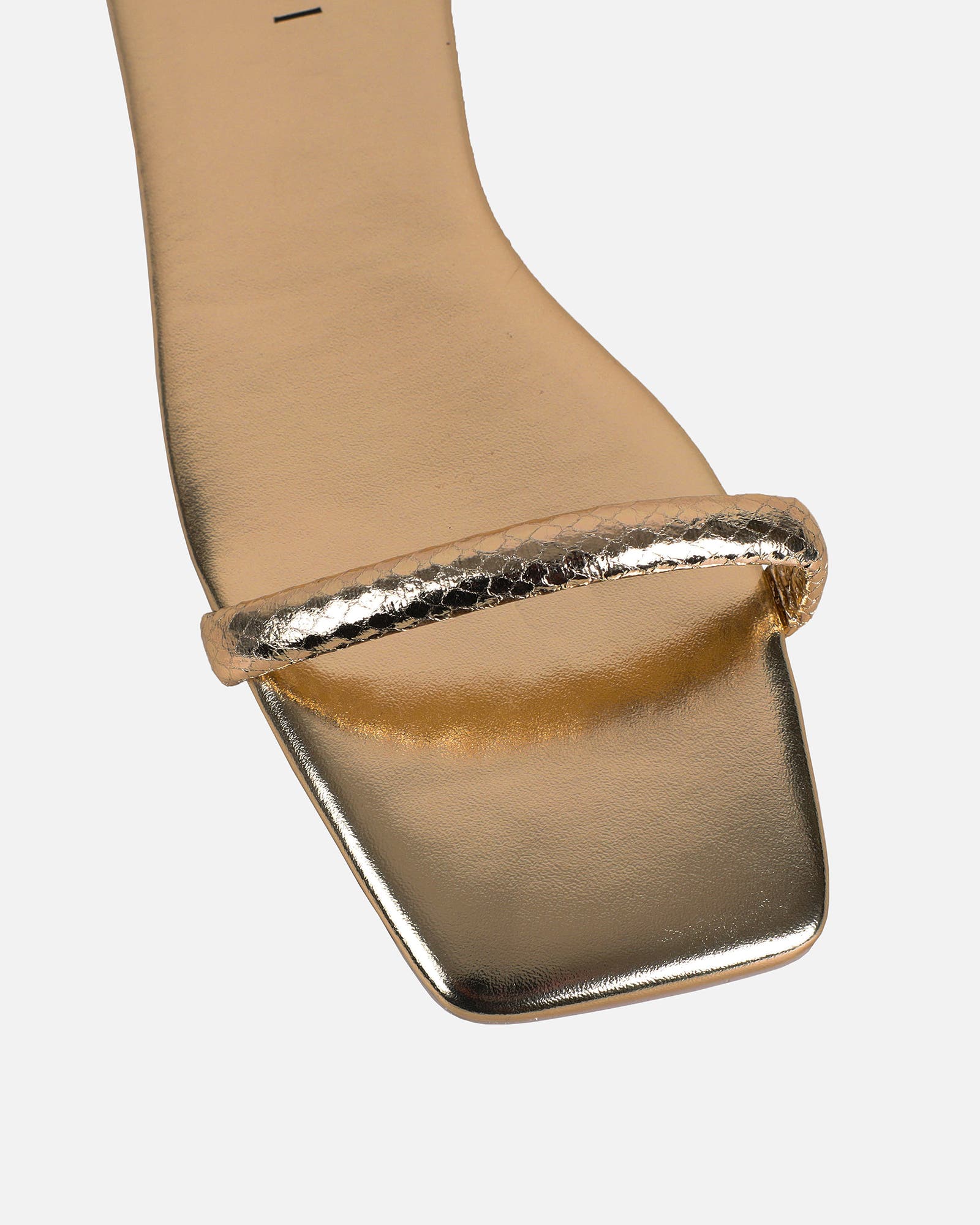 Shanaya Bronze Metallic Chain Sandals | SIMMI London