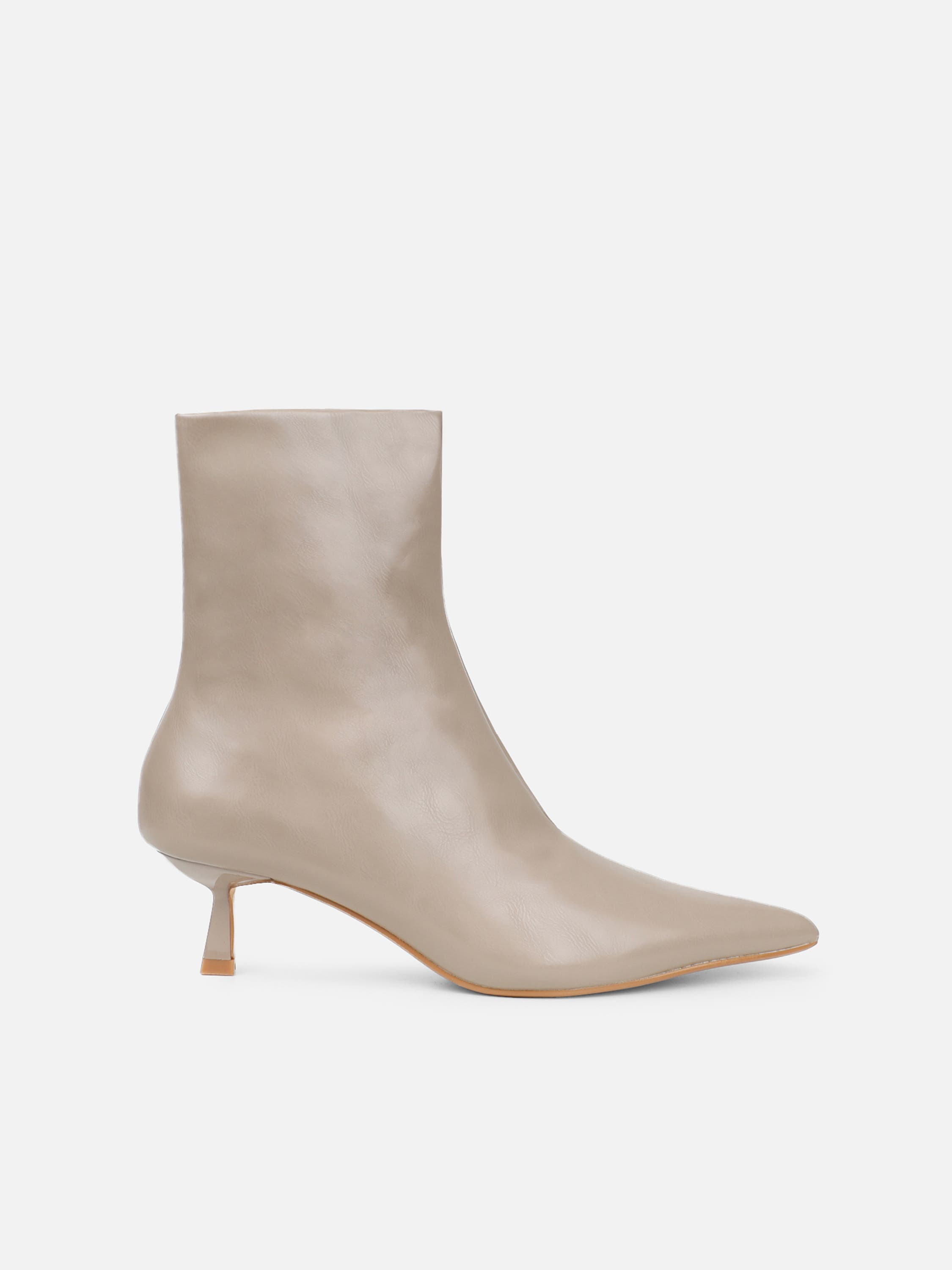 Lambert Taupe Low Heeled Boots | SIMMI London