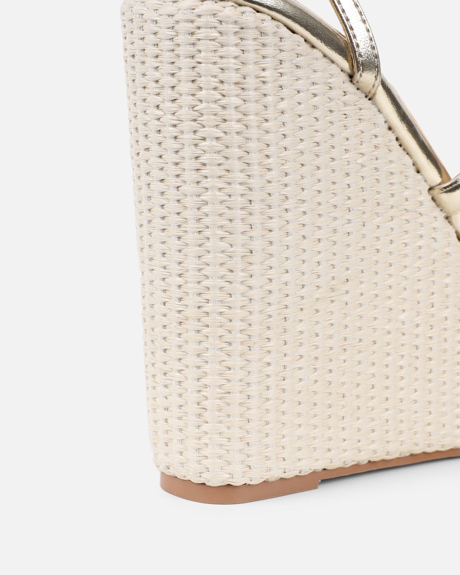 Martha Gold Metallic Espadrille Wedges | SIMMI London