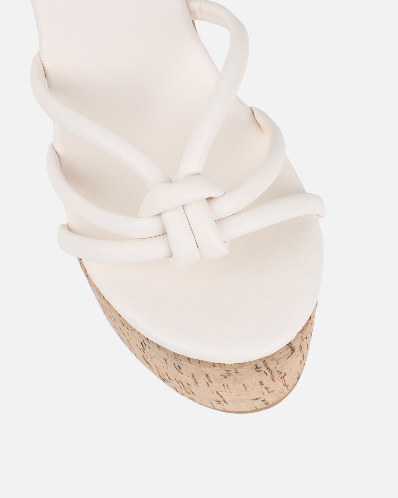 Manola White Wedge Heels | SIMMI London