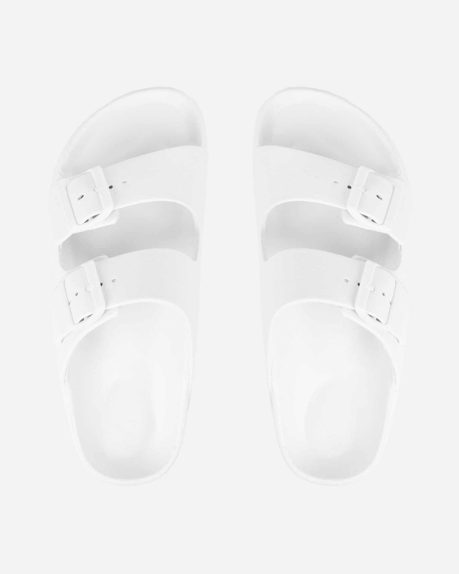 Ness White EVA Slip on Footbed Slides | SIMMI London