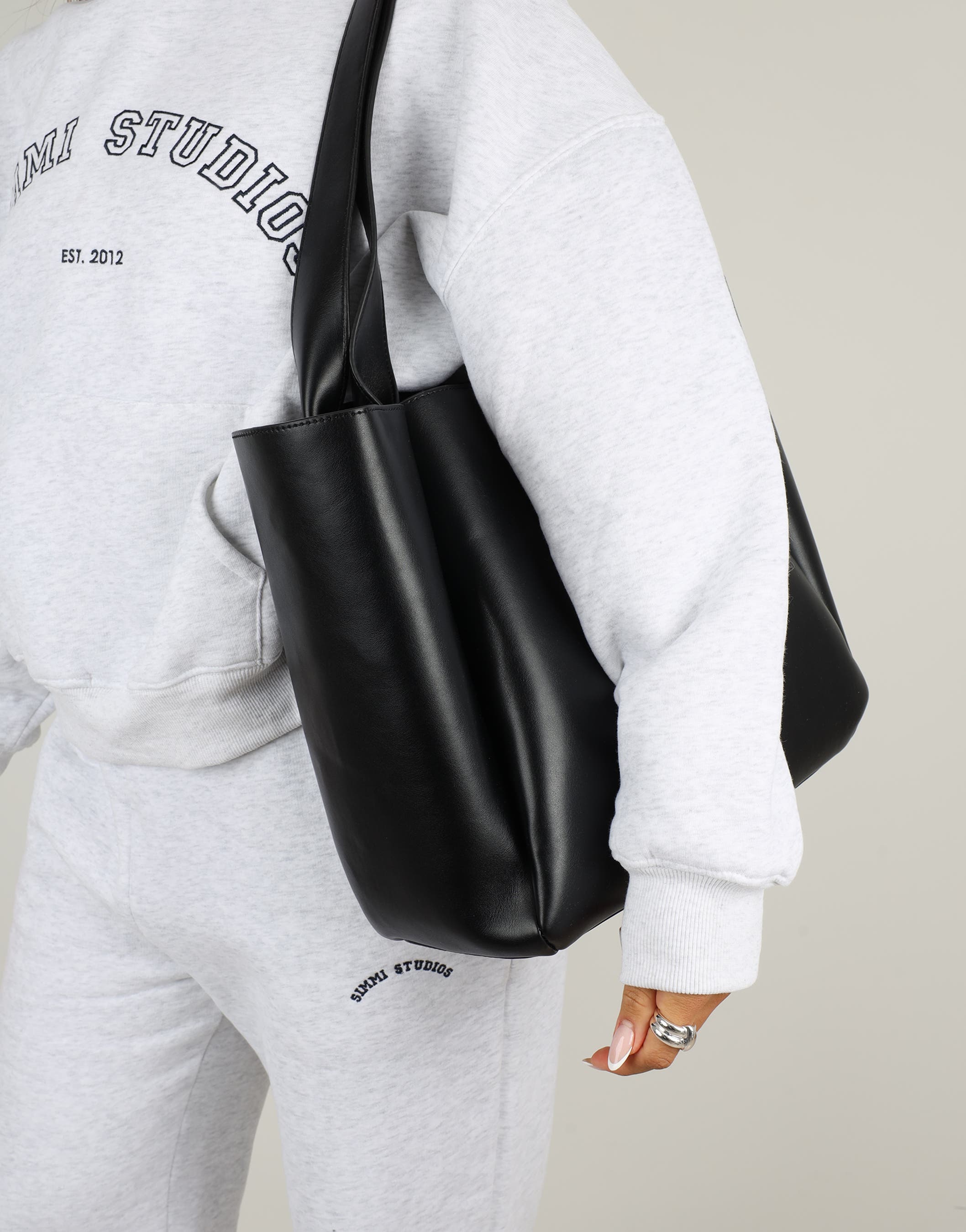 Sally Black Large Tote Bag | SIMMI London