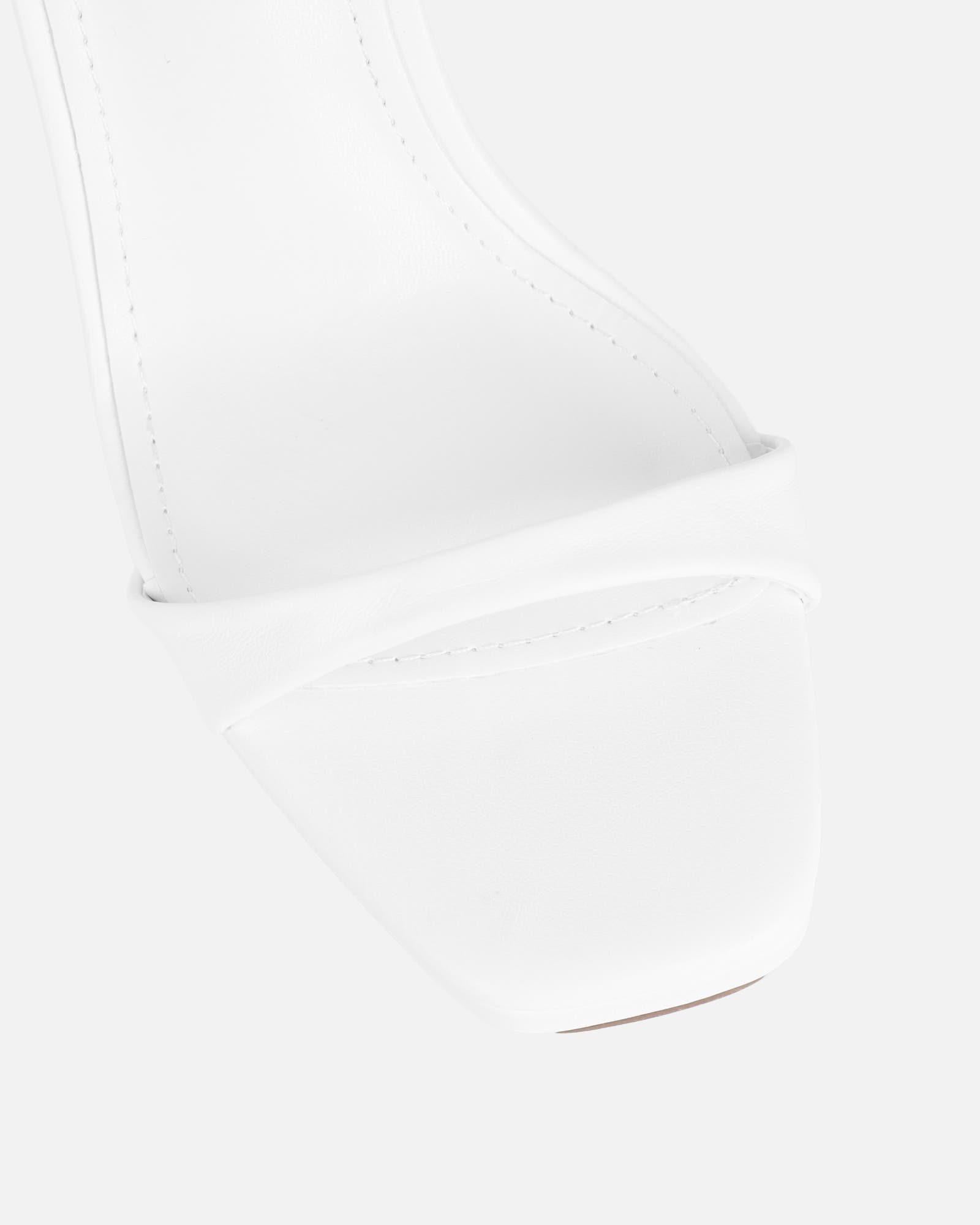 Toff White Mini Platform Heeled Sandals | SIMMI London