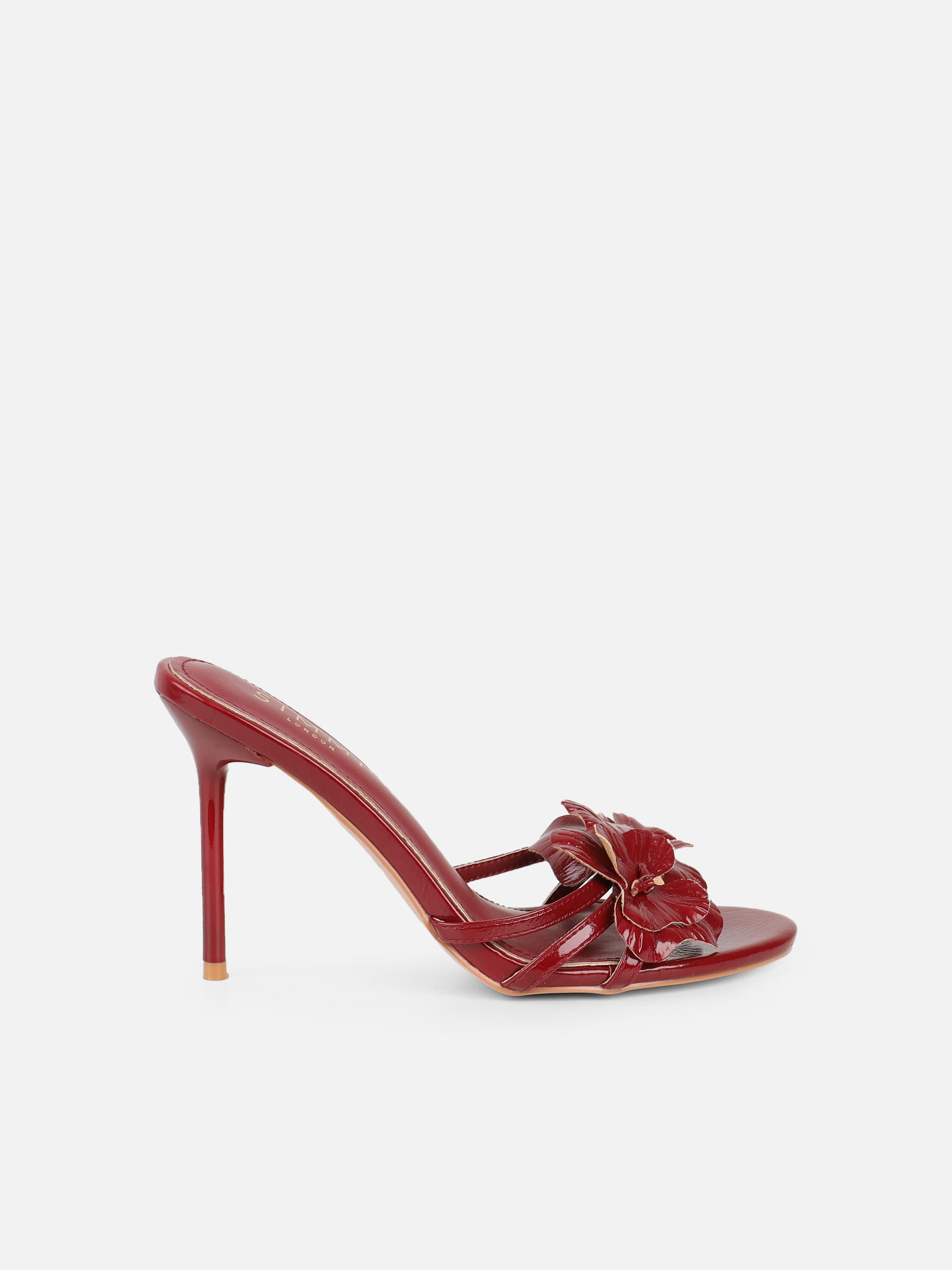 Vera Red Flower Detail Mules | SIMMI London | SIMMI London