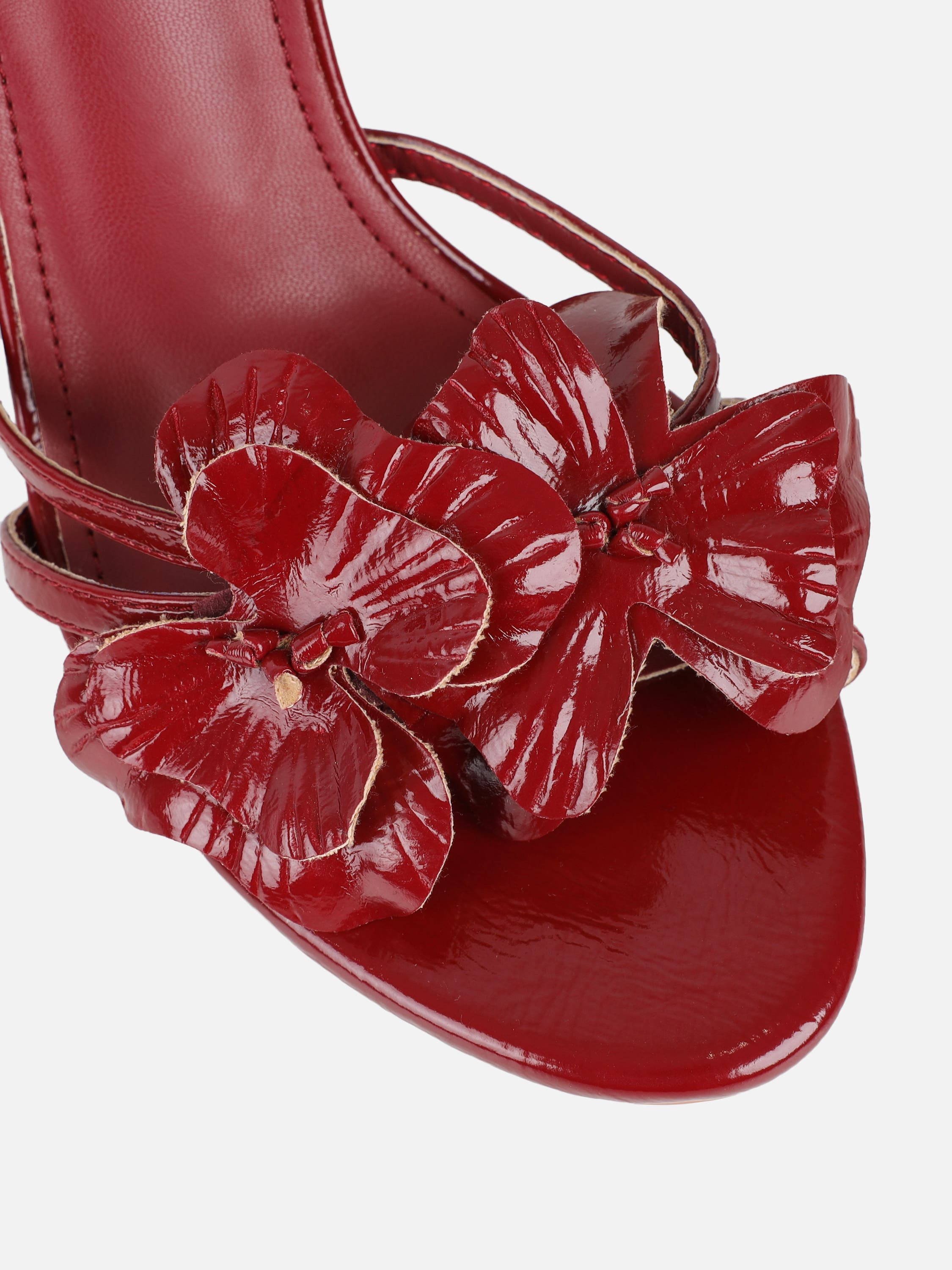 Vera Red Flower Detail Mules | SIMMI London | SIMMI London