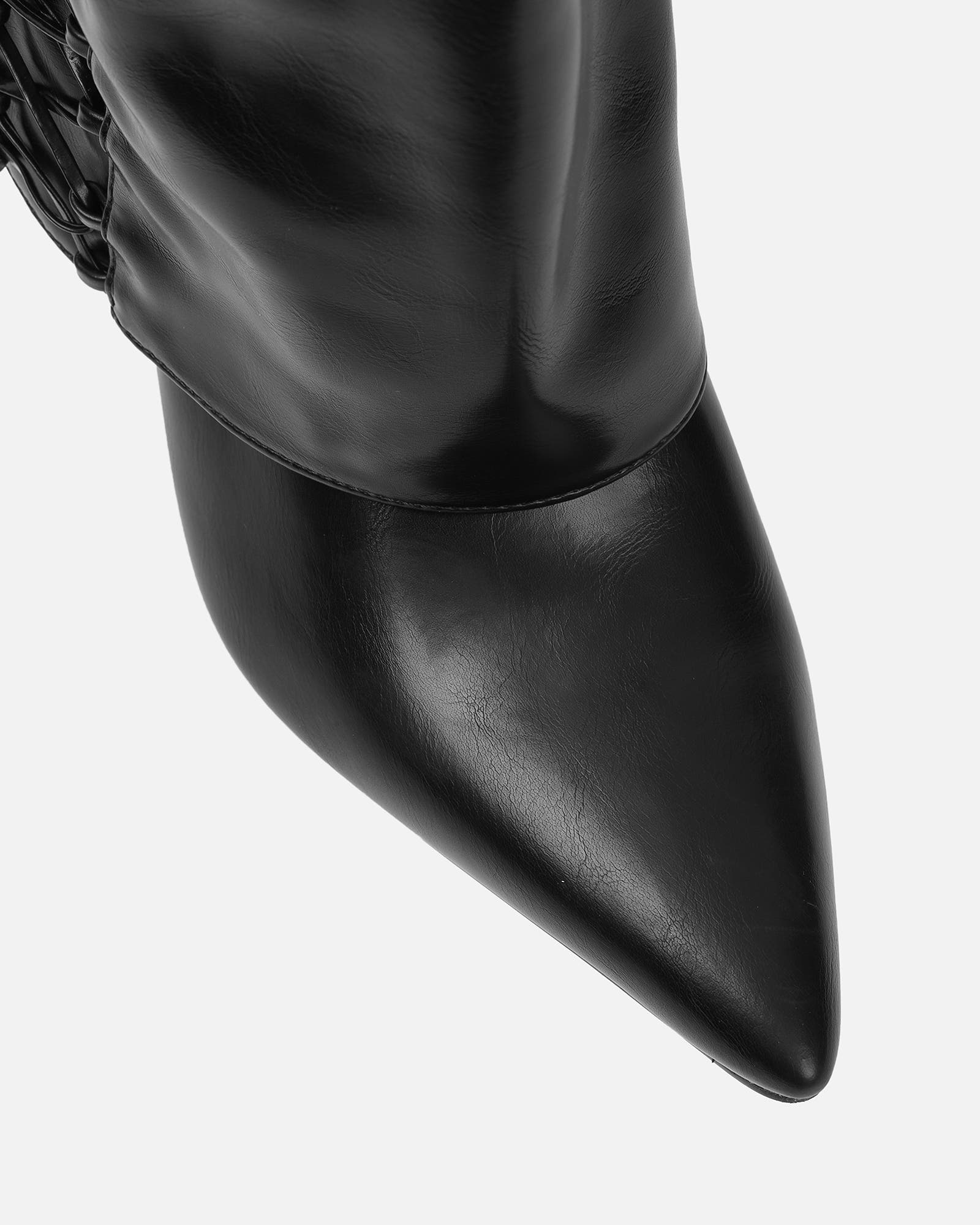 Axis black laced fold over boots | SIMMI London