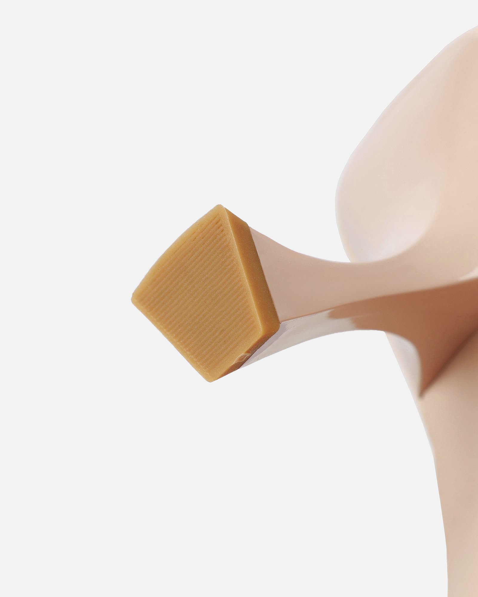 Alanis Nude Clear Diamante Slingback Mid Heel Courts | SIMMI London