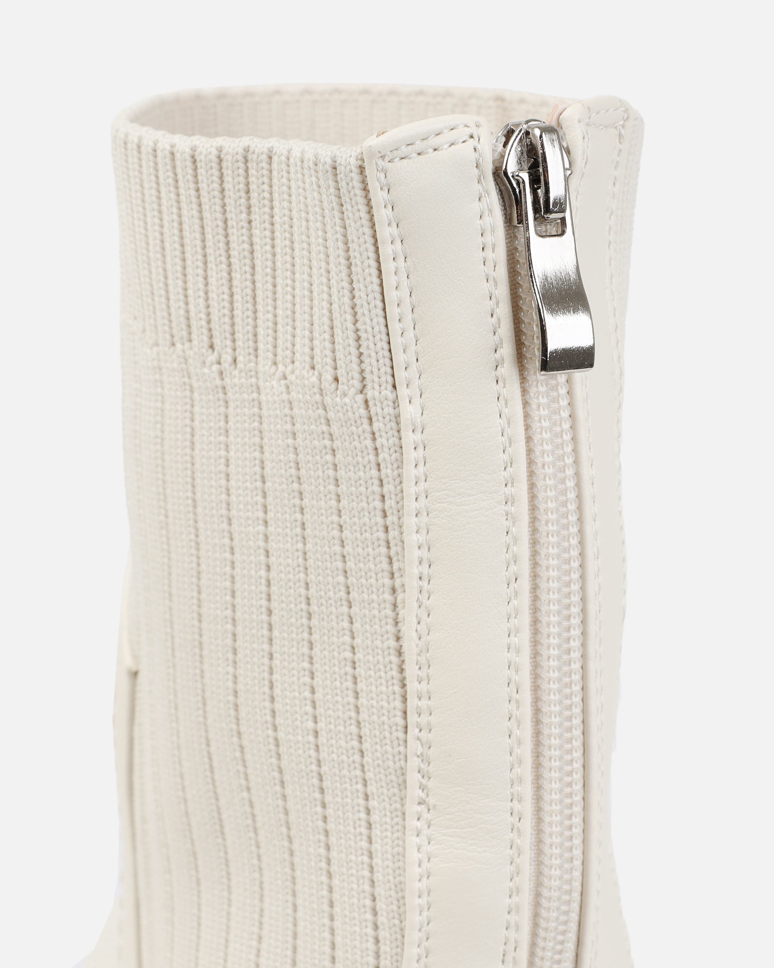 Malakai Stone Knit Chunky Ankle Boots | SIMMI London