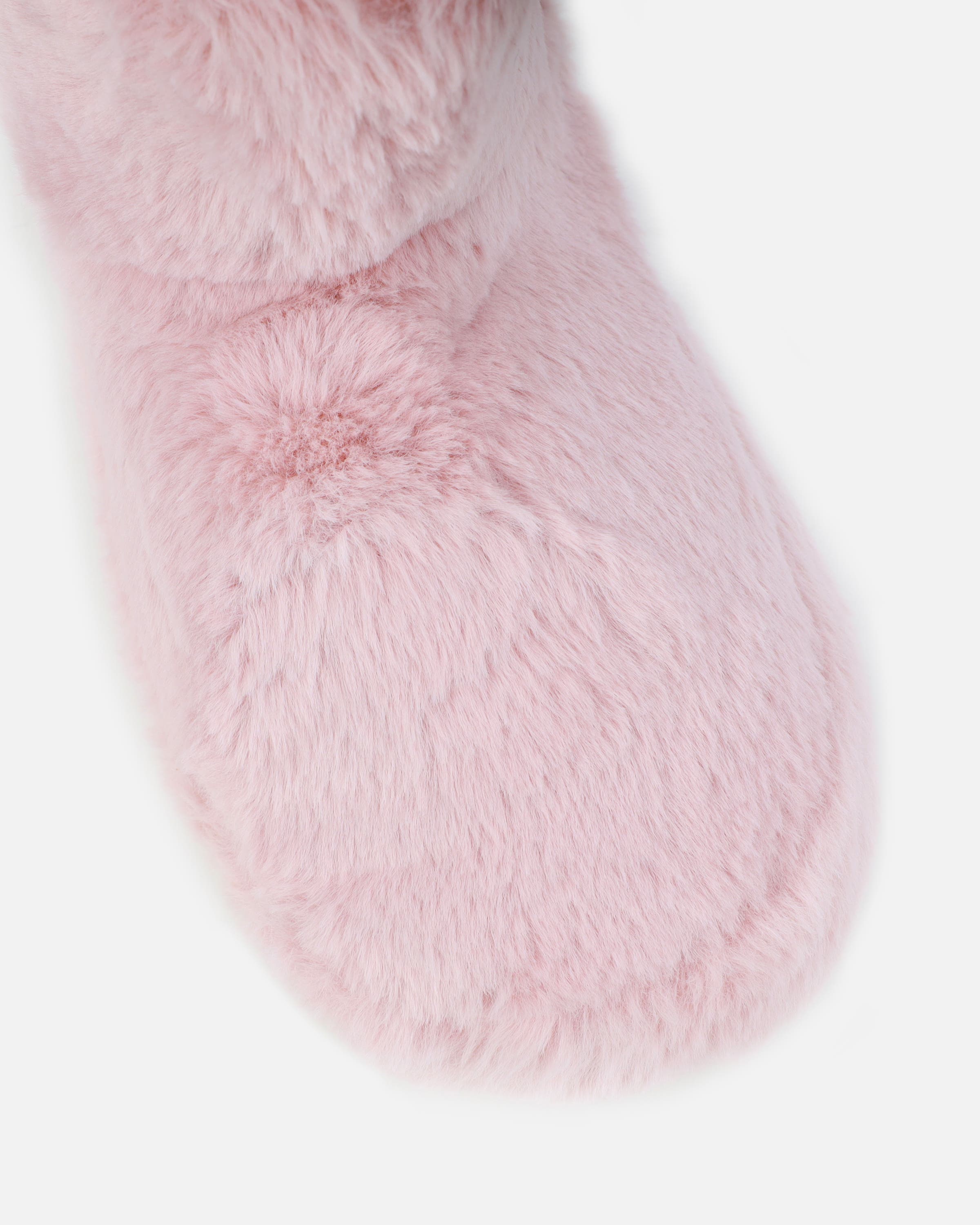 Comfy Blush Fluffy Slipper Boots | SIMMI London