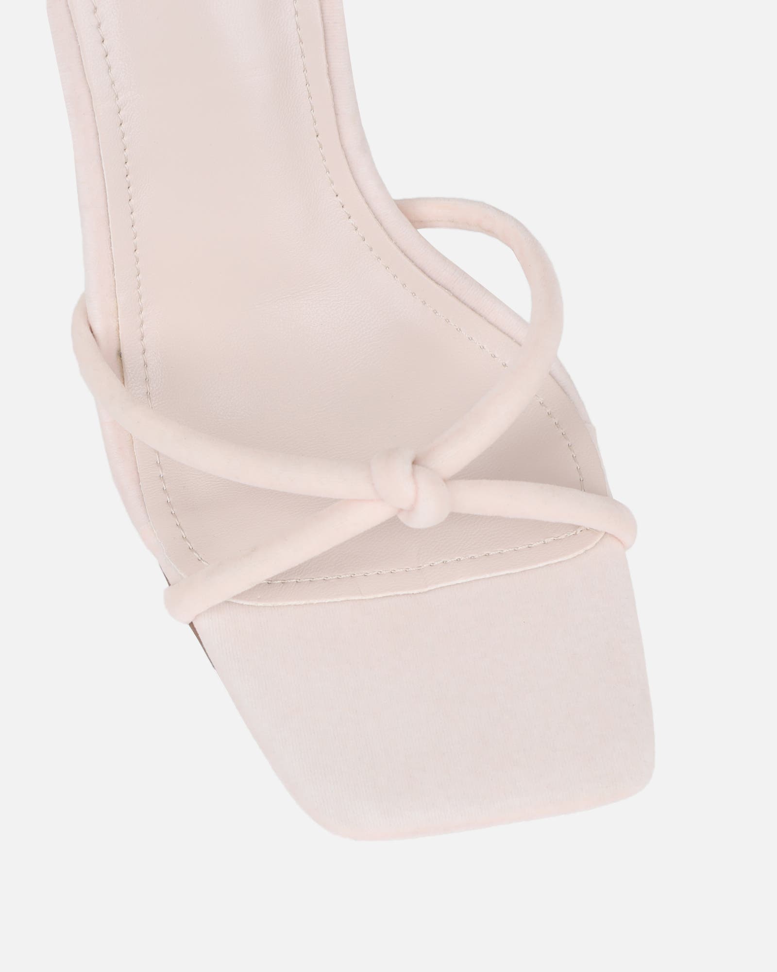 Malinda Stone Velvet Heeled Sandals | SIMMI London