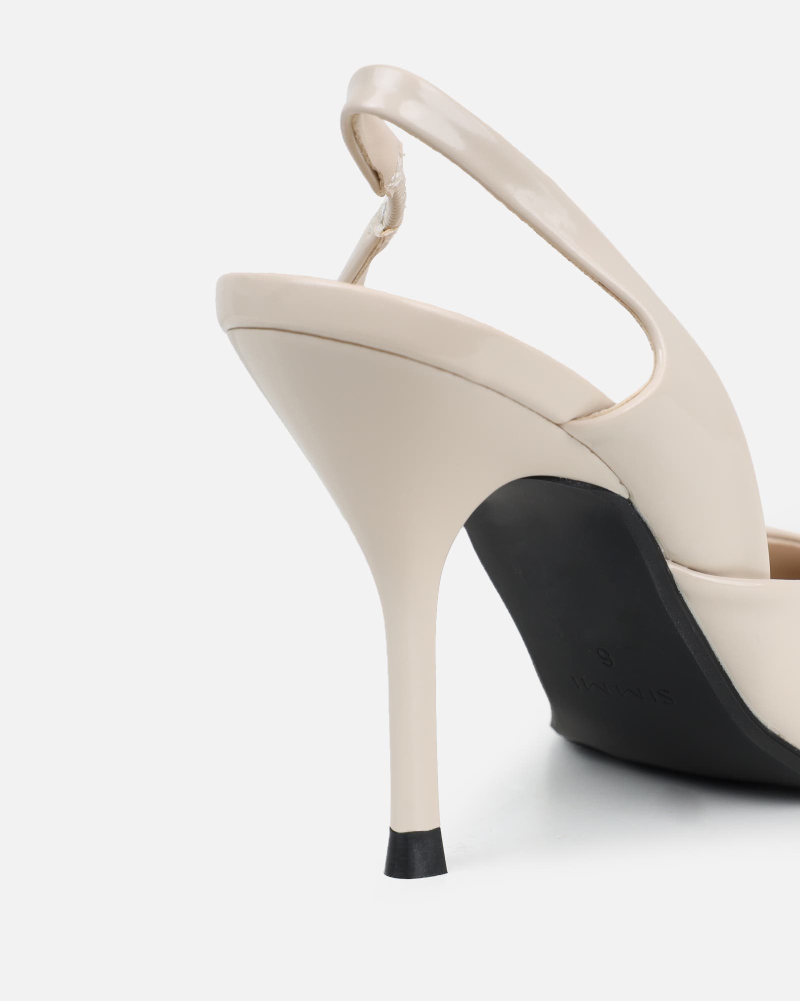 Darcia stone box sling back court shoes | SIMMI London