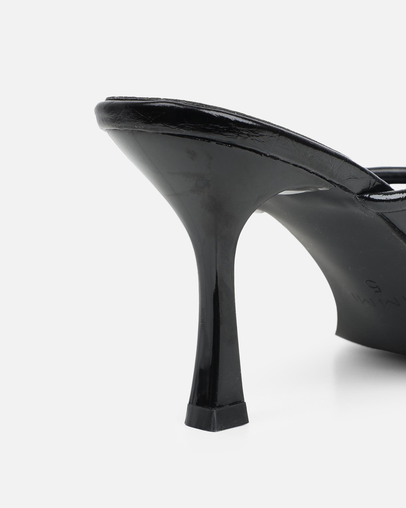 Maureen Black Gold Detail Mules | SIMMI London