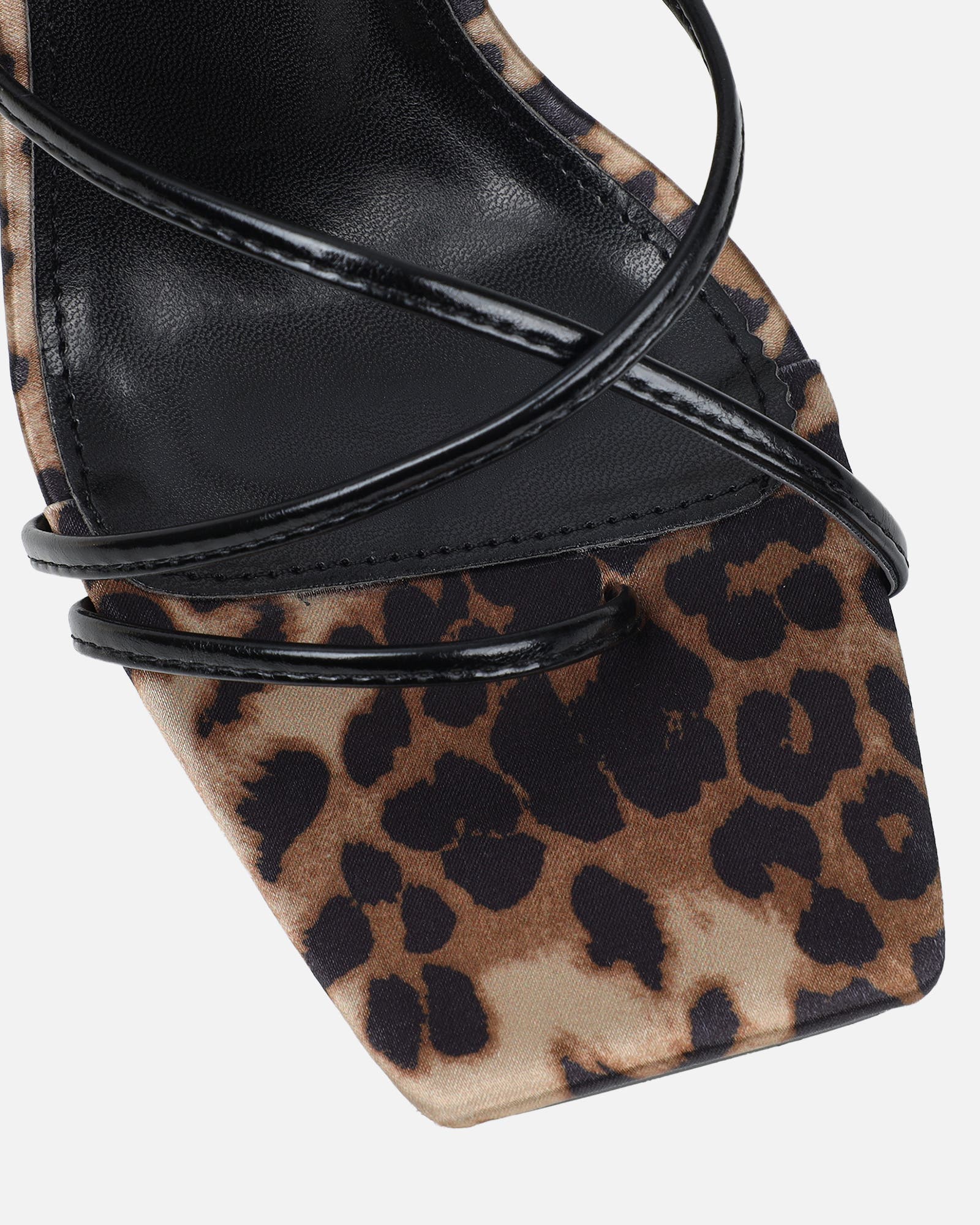 Giana Leopard Mix Lace Up Heeled Sandals | SIMMI London