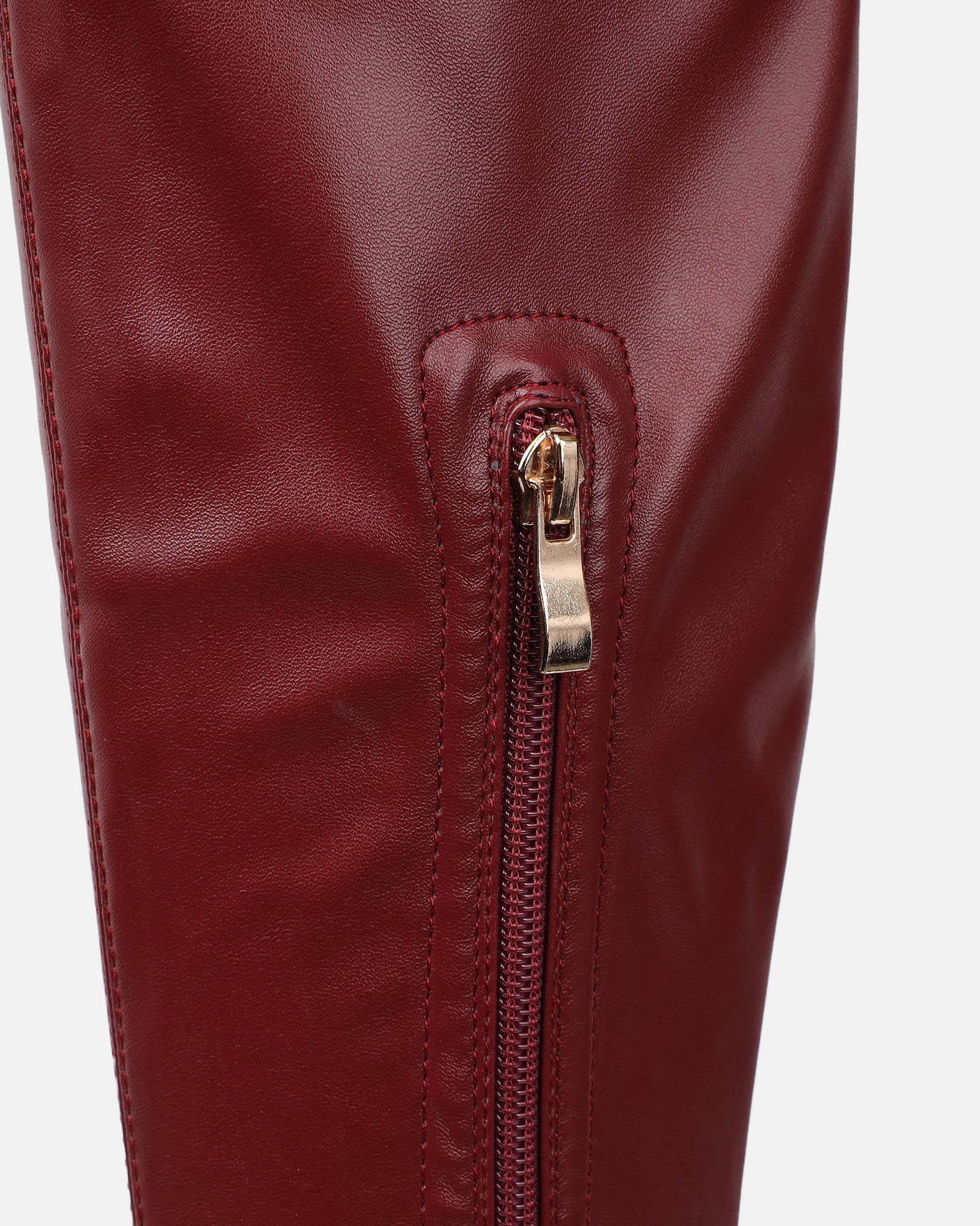 Hades Burgundy Stretch Over The Knee Boots | SIMMI London