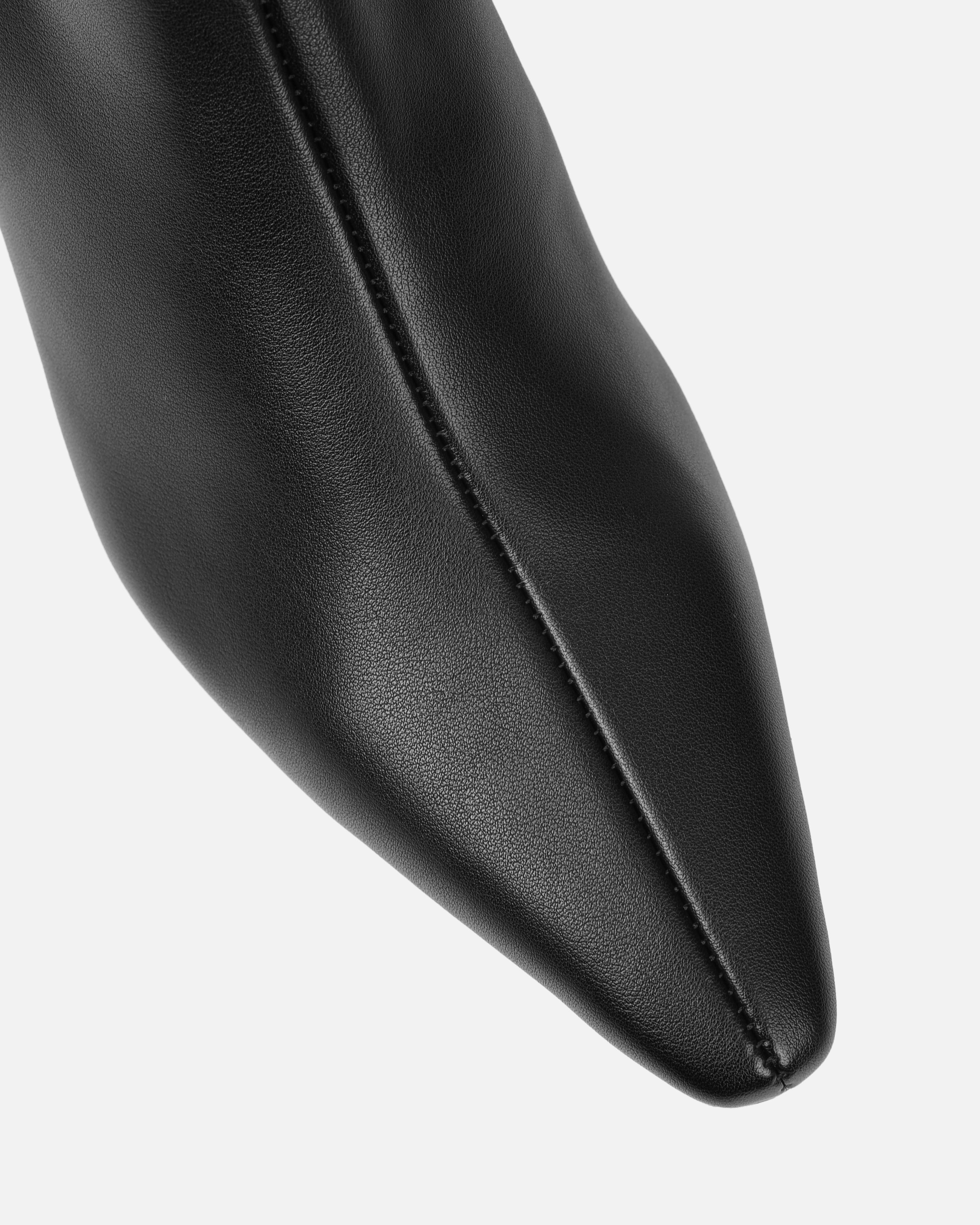 Hart Black Stretch Knee Boots | SIMMI London