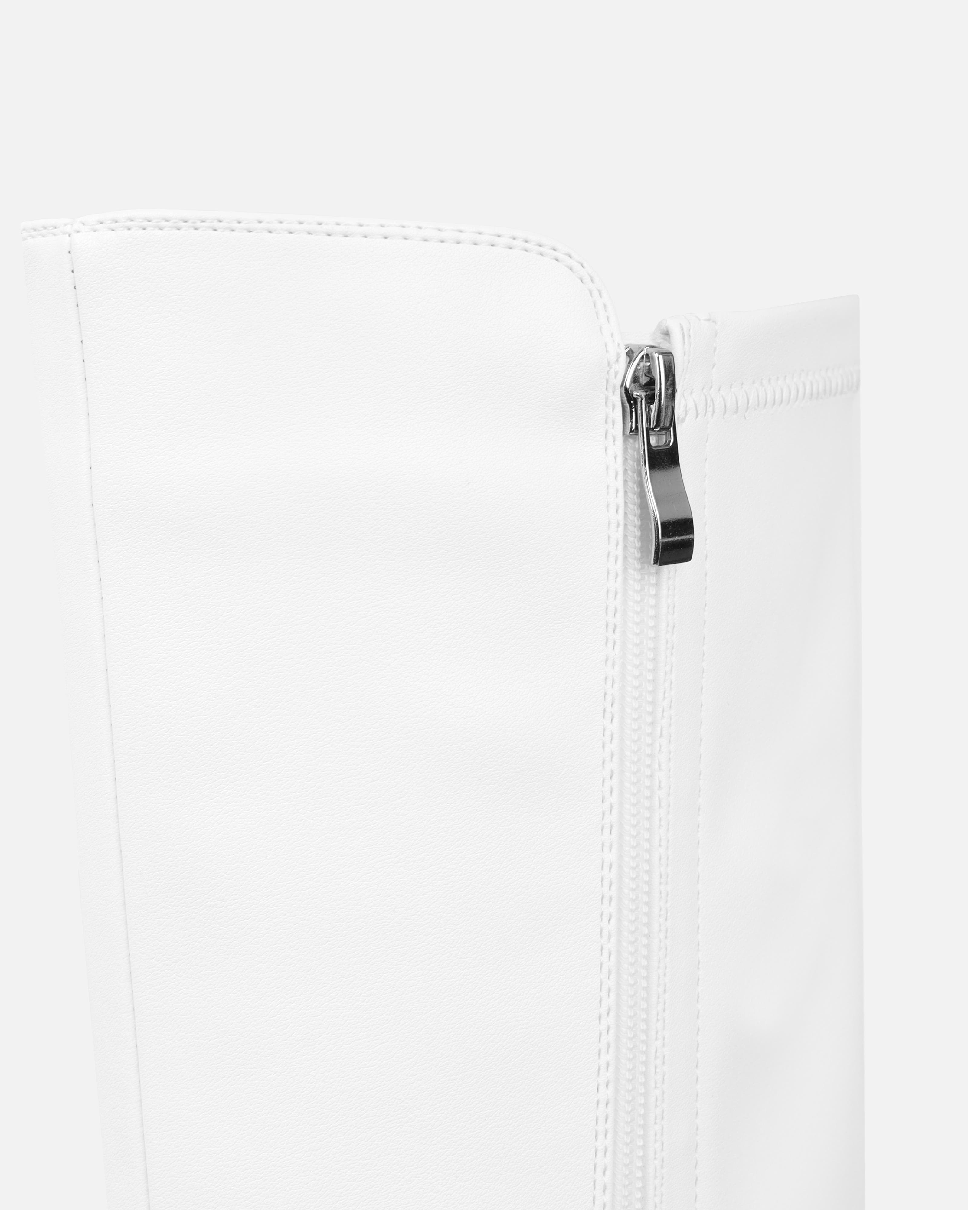 Hart white stretch knee boots | SIMMI London