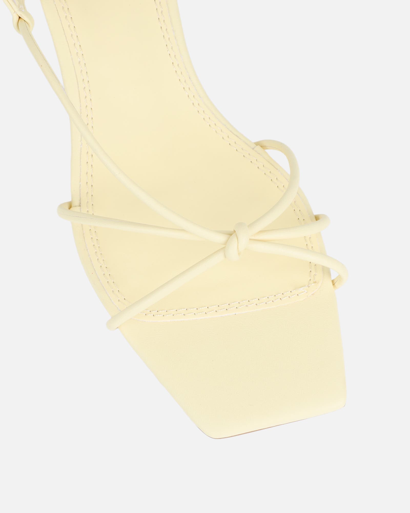 Hanah Lemon Strappy Kitten Heels | SIMMI London