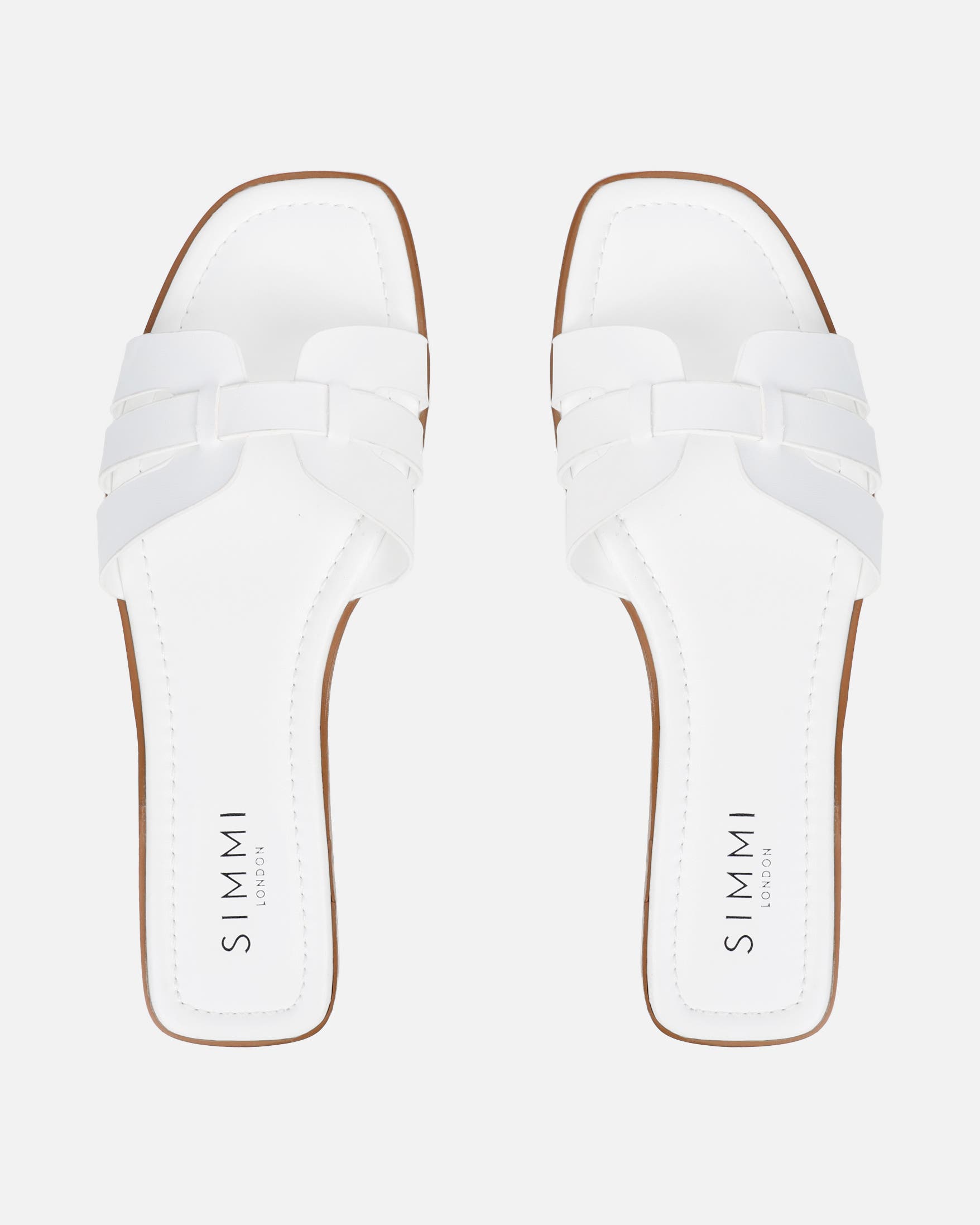 Jorja White Slip On Flat Sandals | SIMMI London