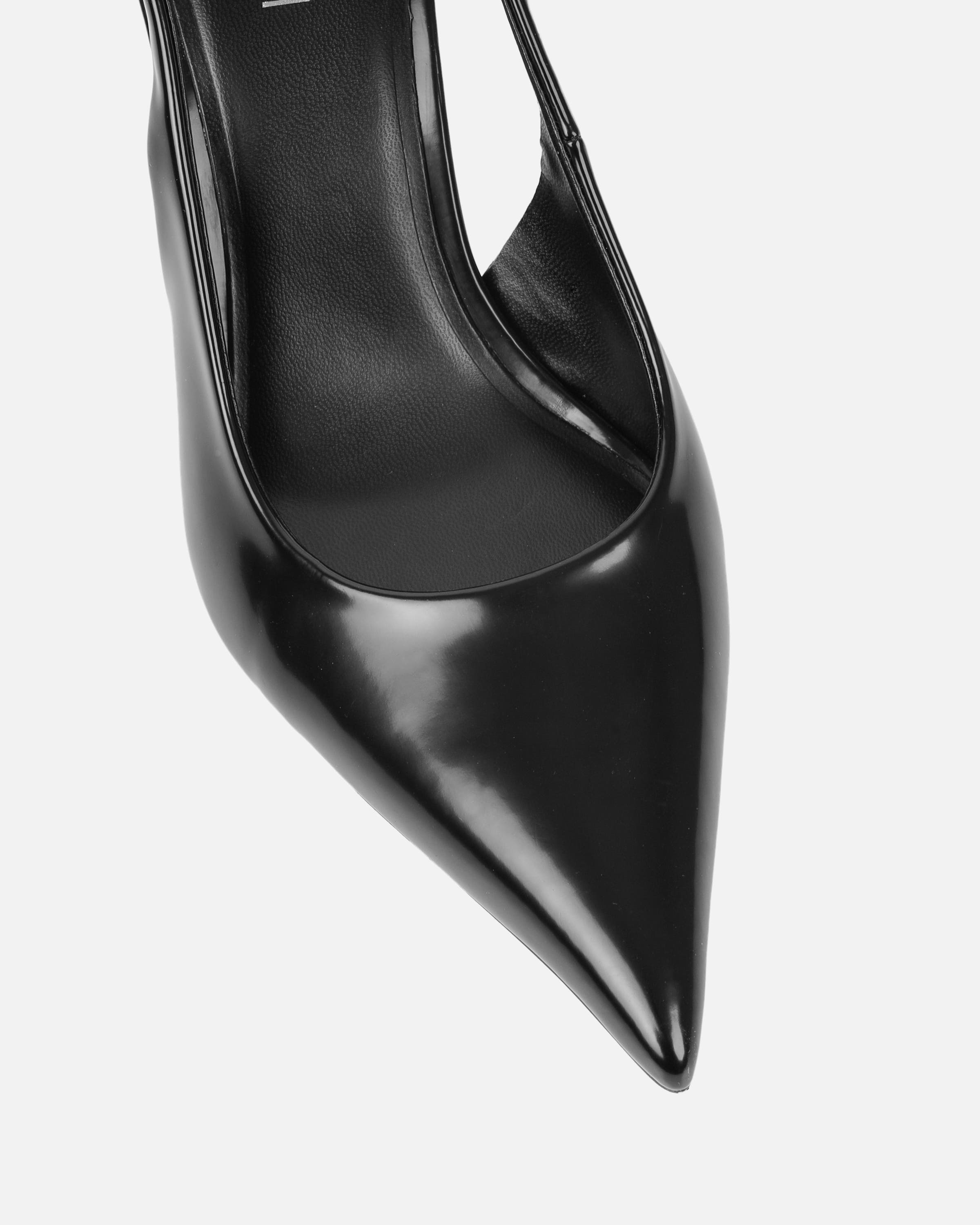 Liorra Black Box Sling Back Court Shoes | SIMMI London