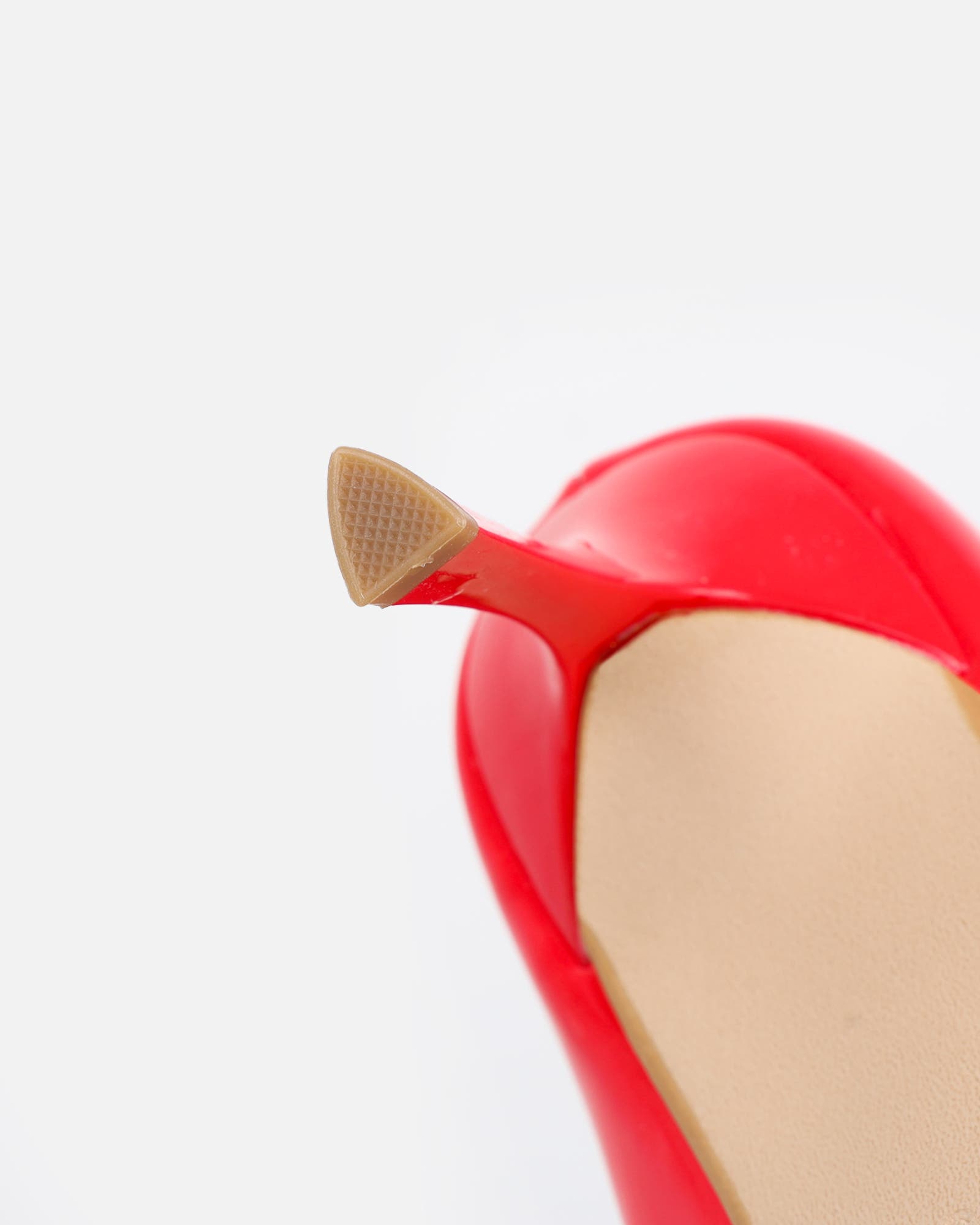 Luka Red Low Heeled Court Shoes | SIMMI London