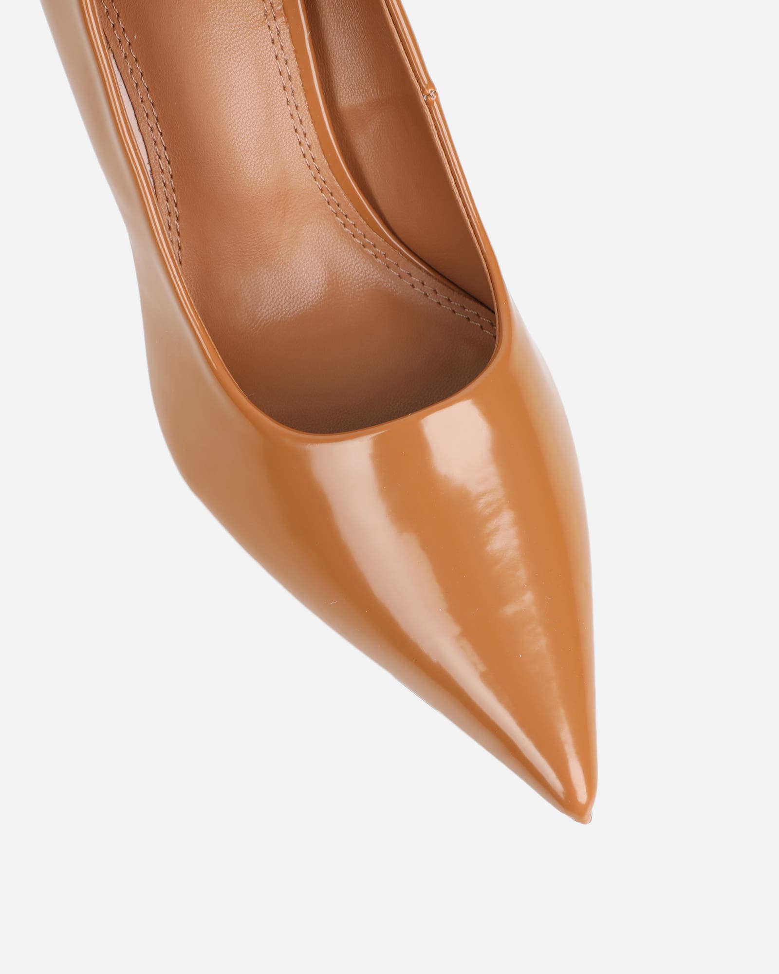 Luka Vintage Tan Low Heeled Court Shoes | SIMMI London