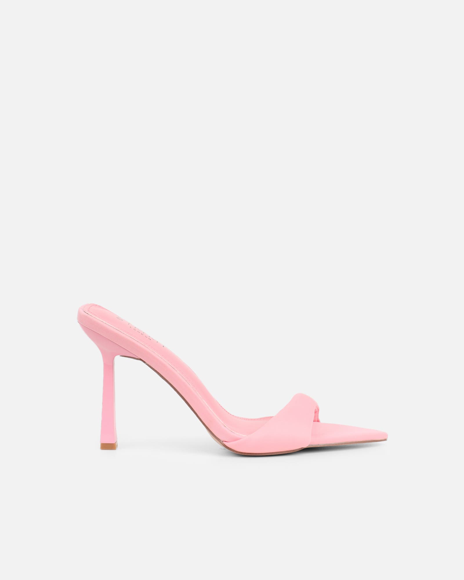Lolly Pink Lycra Padded Mules | SIMMI London
