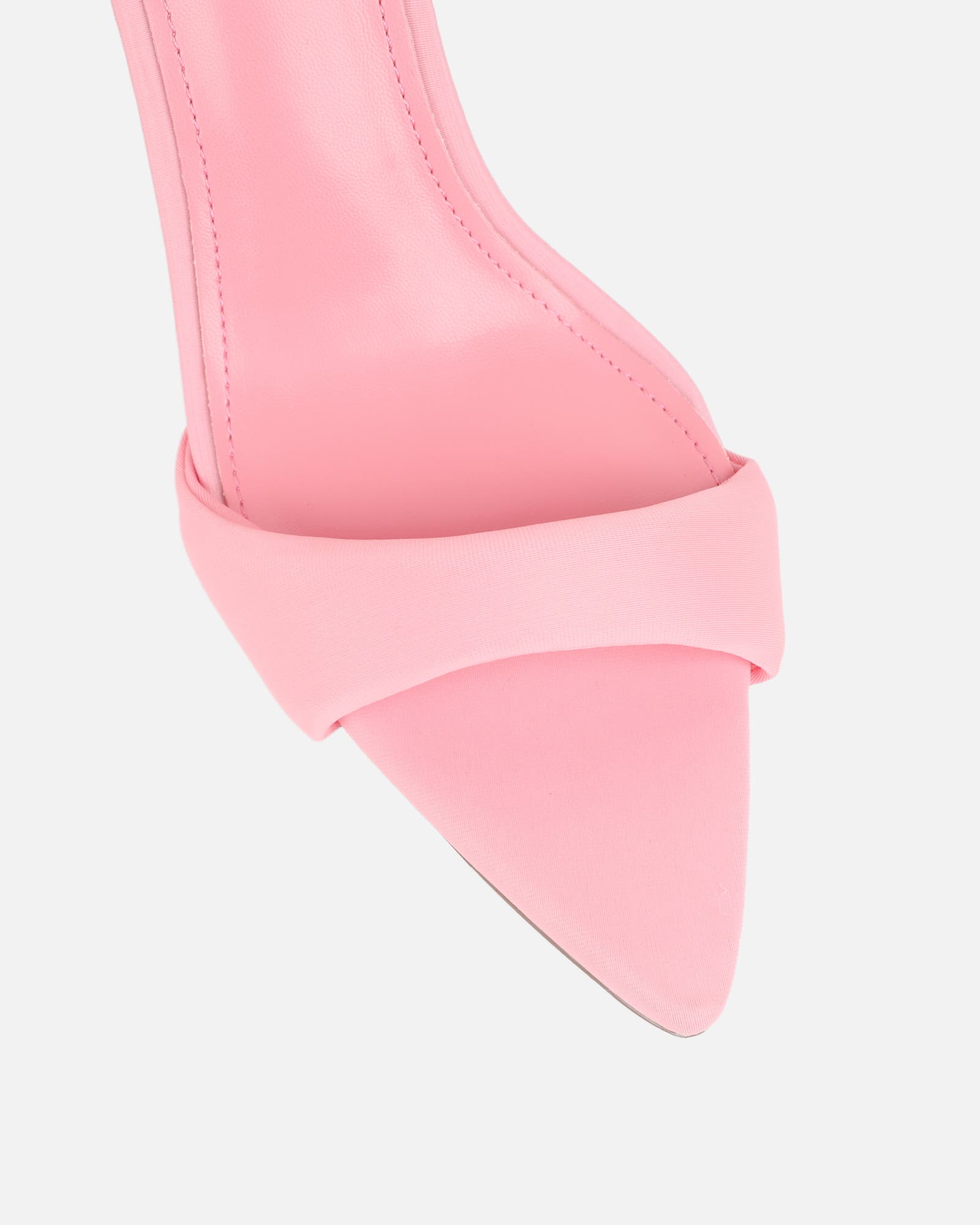 Lolly Pink Lycra Padded Mules | SIMMI London