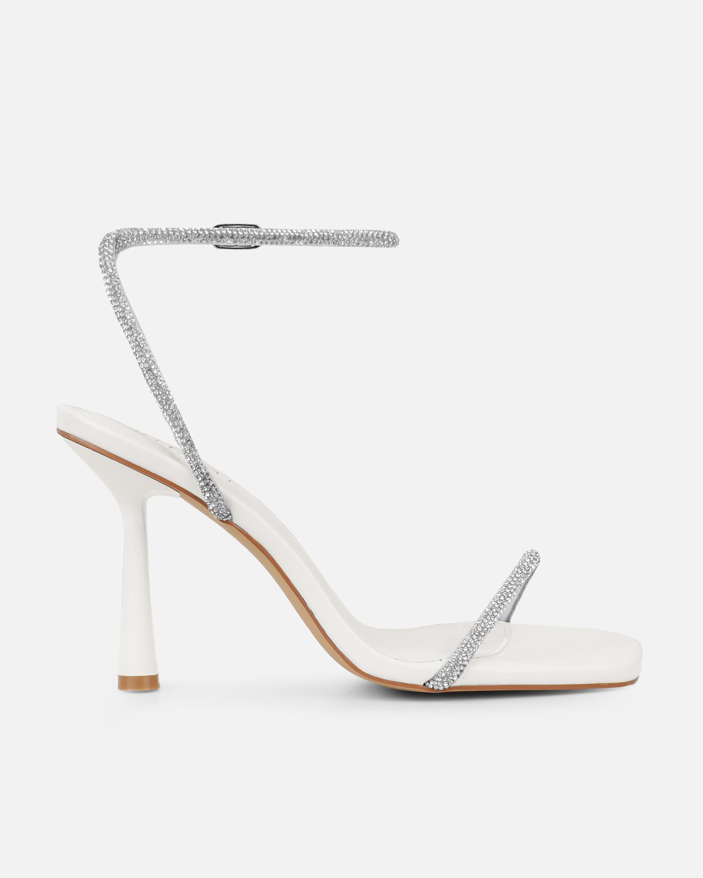 Mollie Stone Diamante Heeled Sandals | SIMMI London
